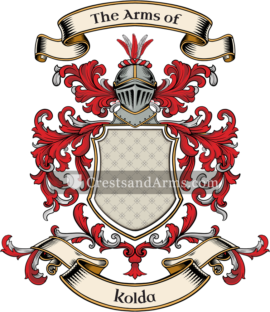 The Kolda coat of arms, drawn from the recorded blazon