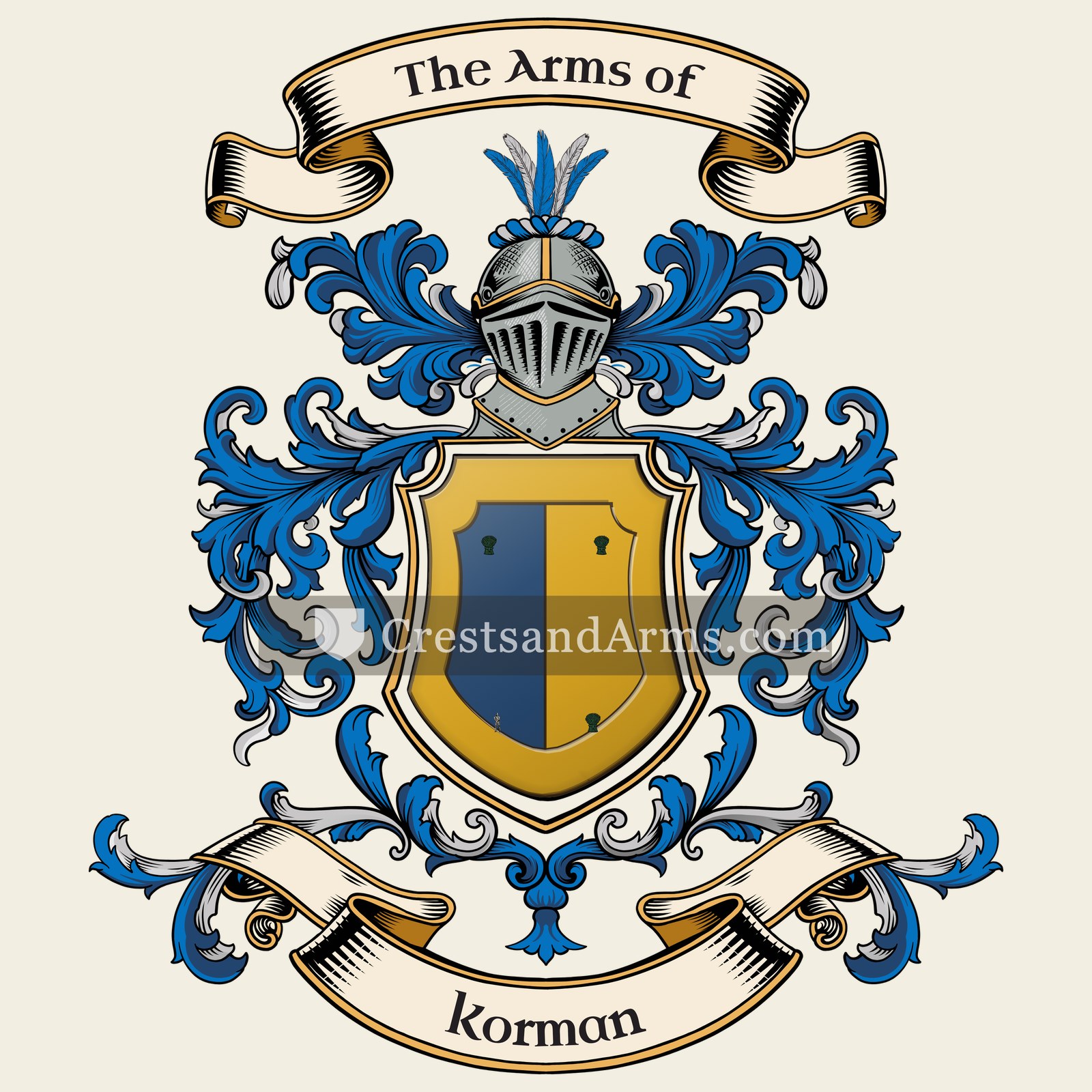 The Korman coat of arms