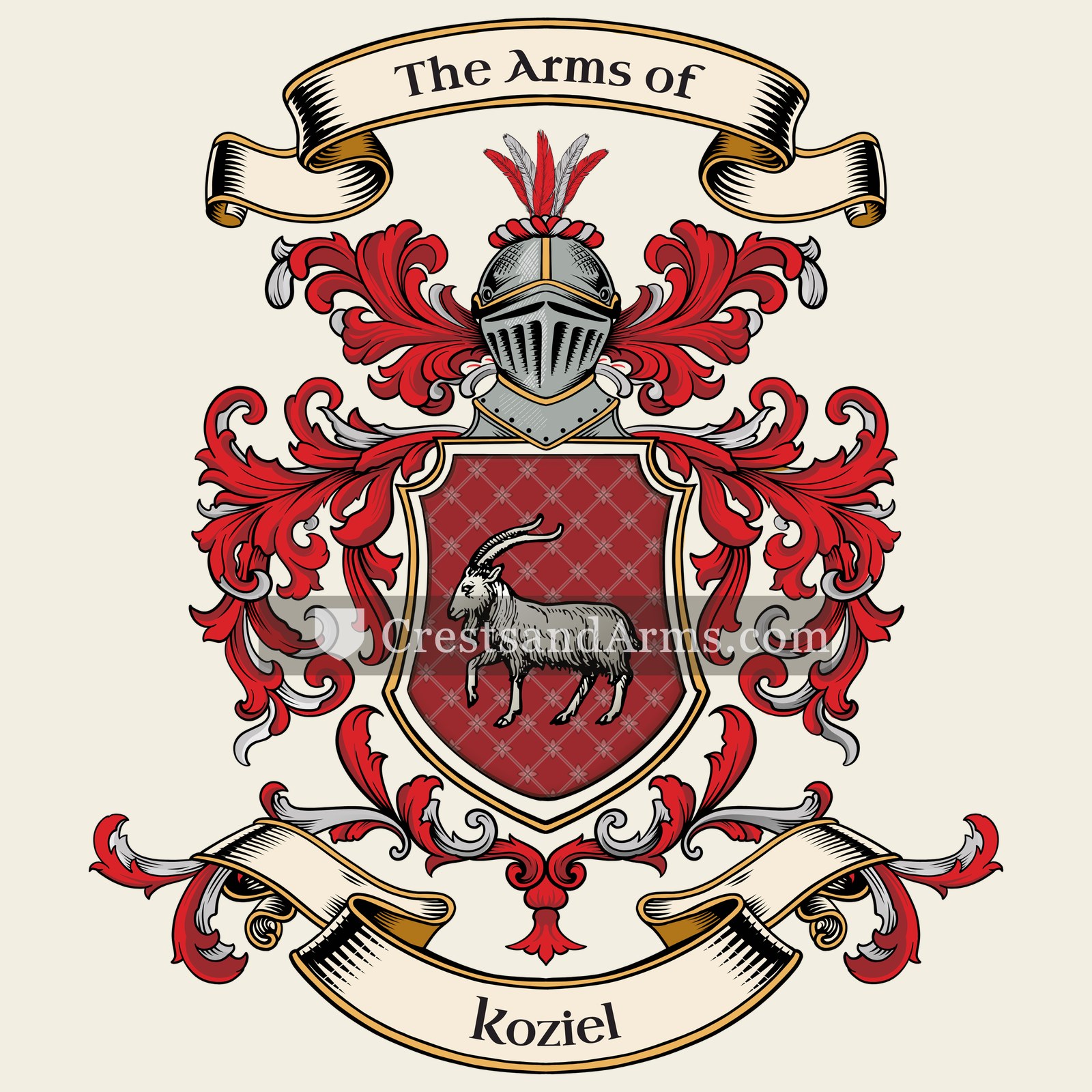 The Koziel coat of arms