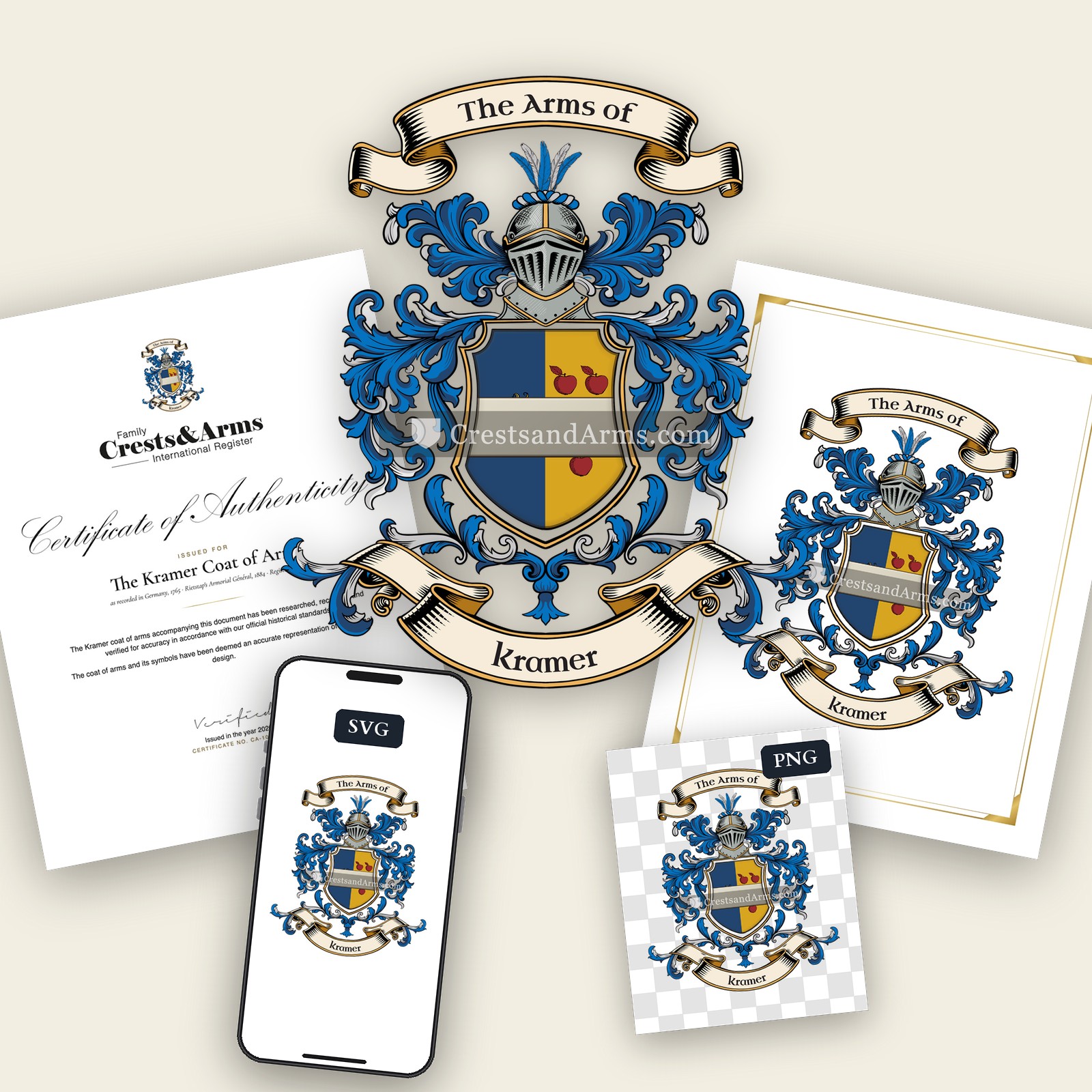 The Kramer arms on the coat of arms — digital pack