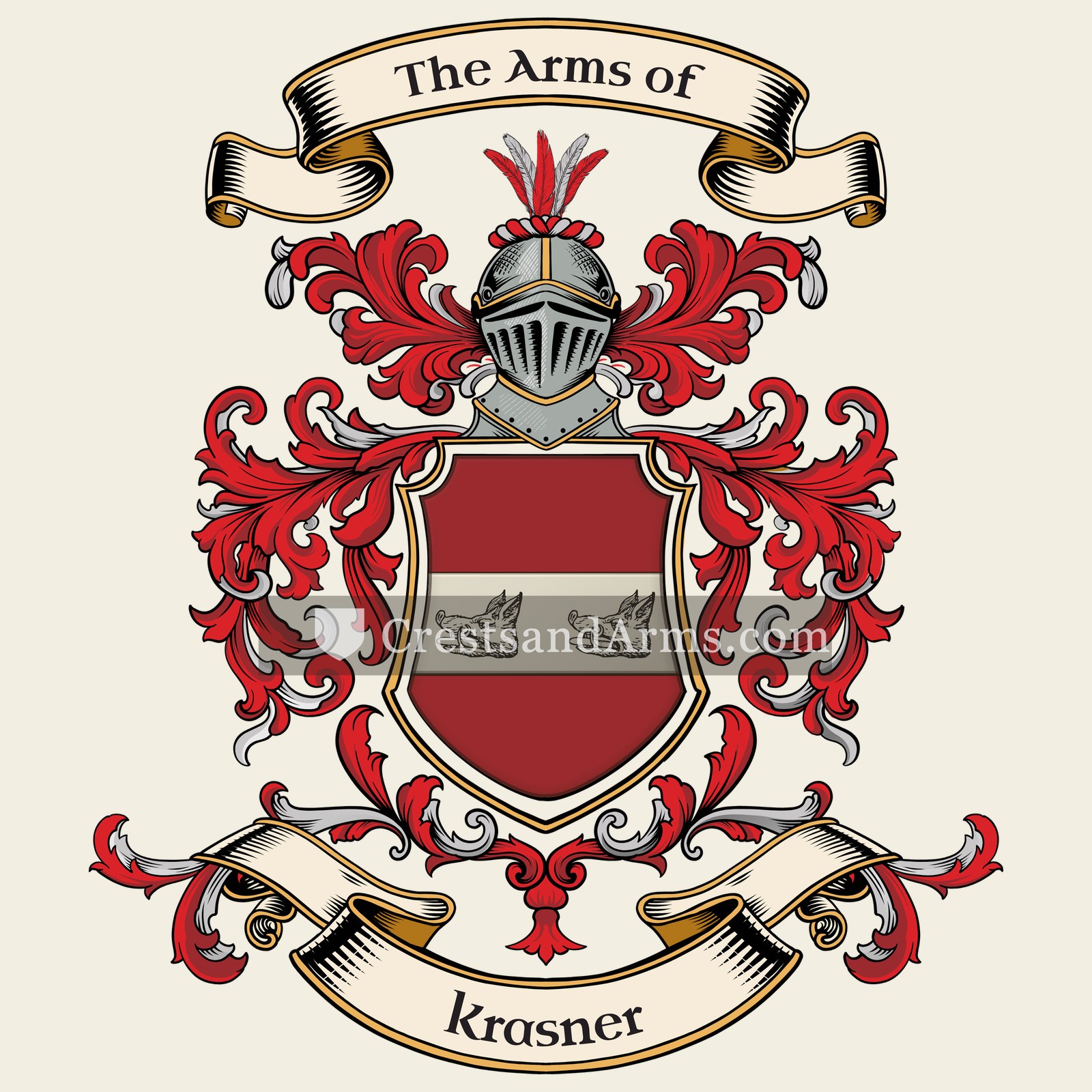 The Krasner coat of arms