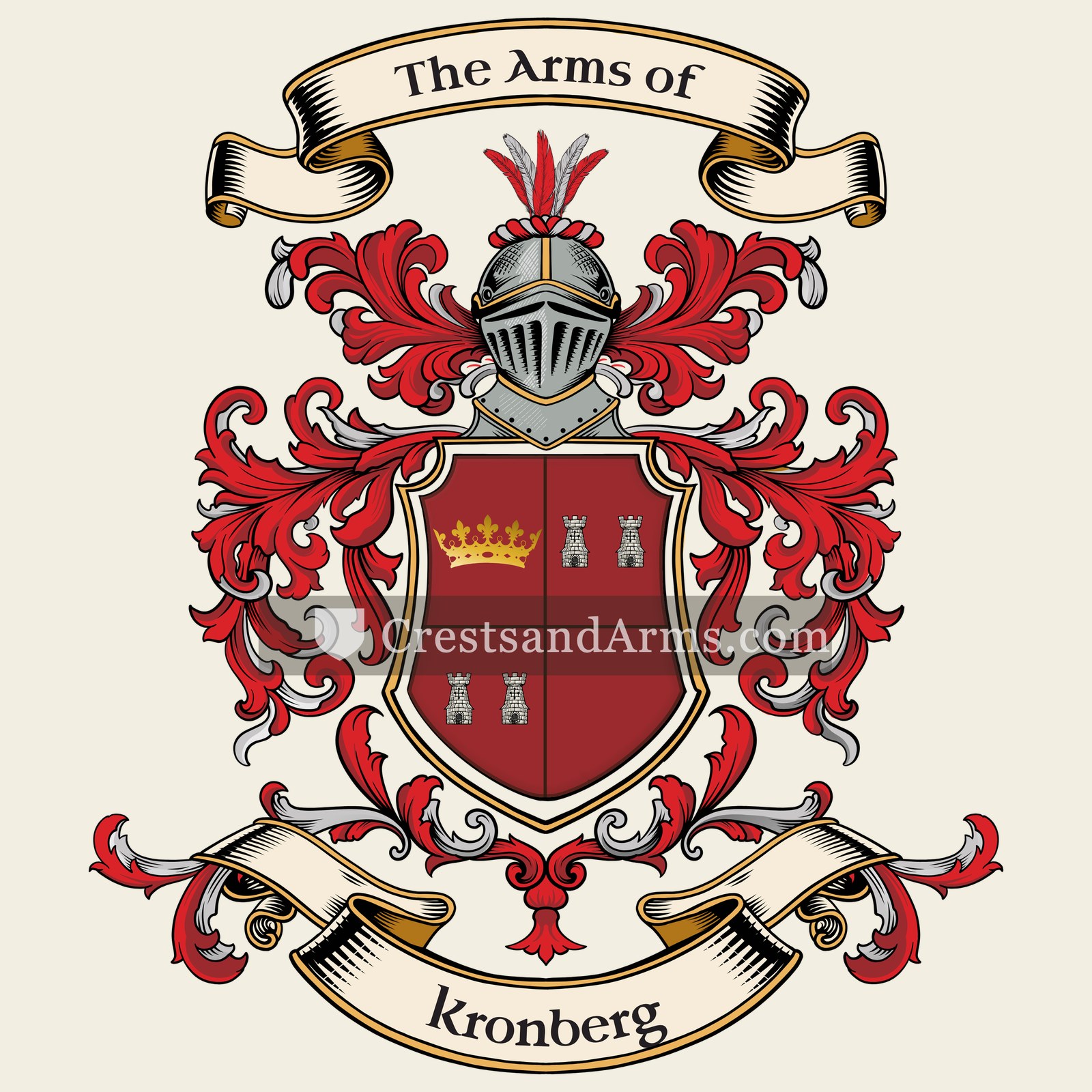 The Kronberg coat of arms, drawn from the recorded blazon
