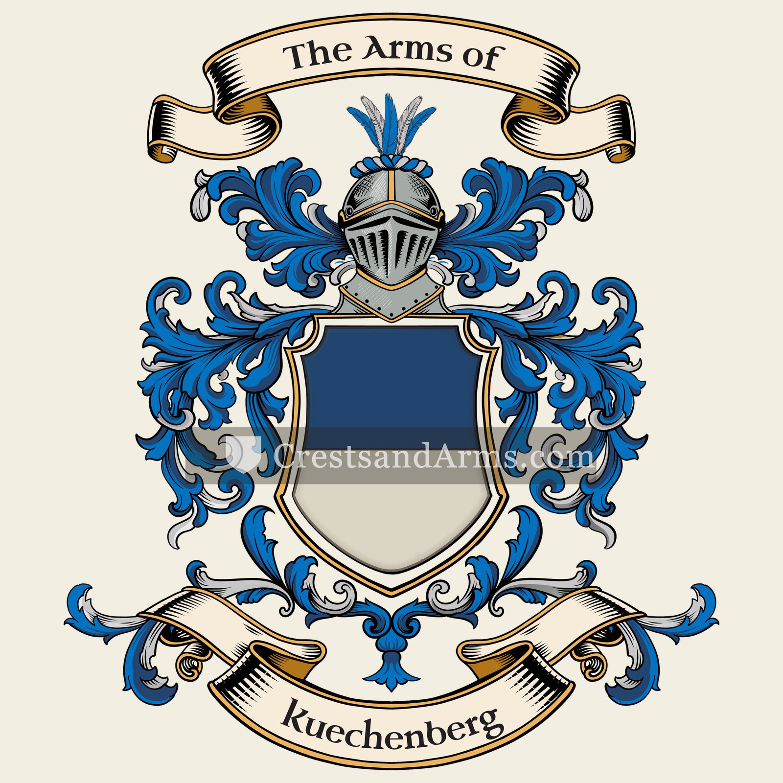 The Kuechenberg coat of arms, drawn from the recorded blazon