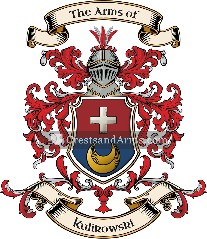 The Kulikowski coat of arms, drawn from the recorded blazon