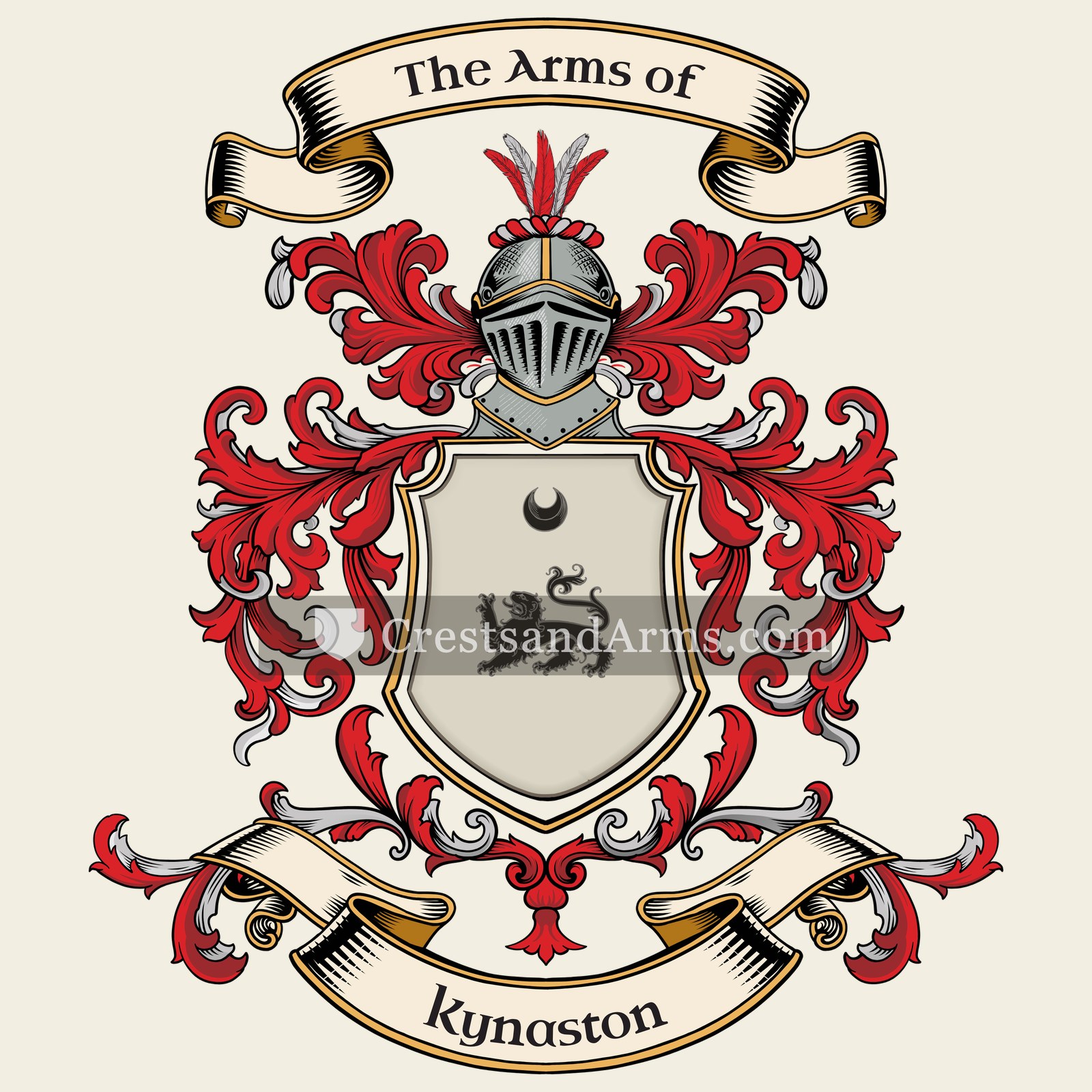 The Kynaston coat of arms