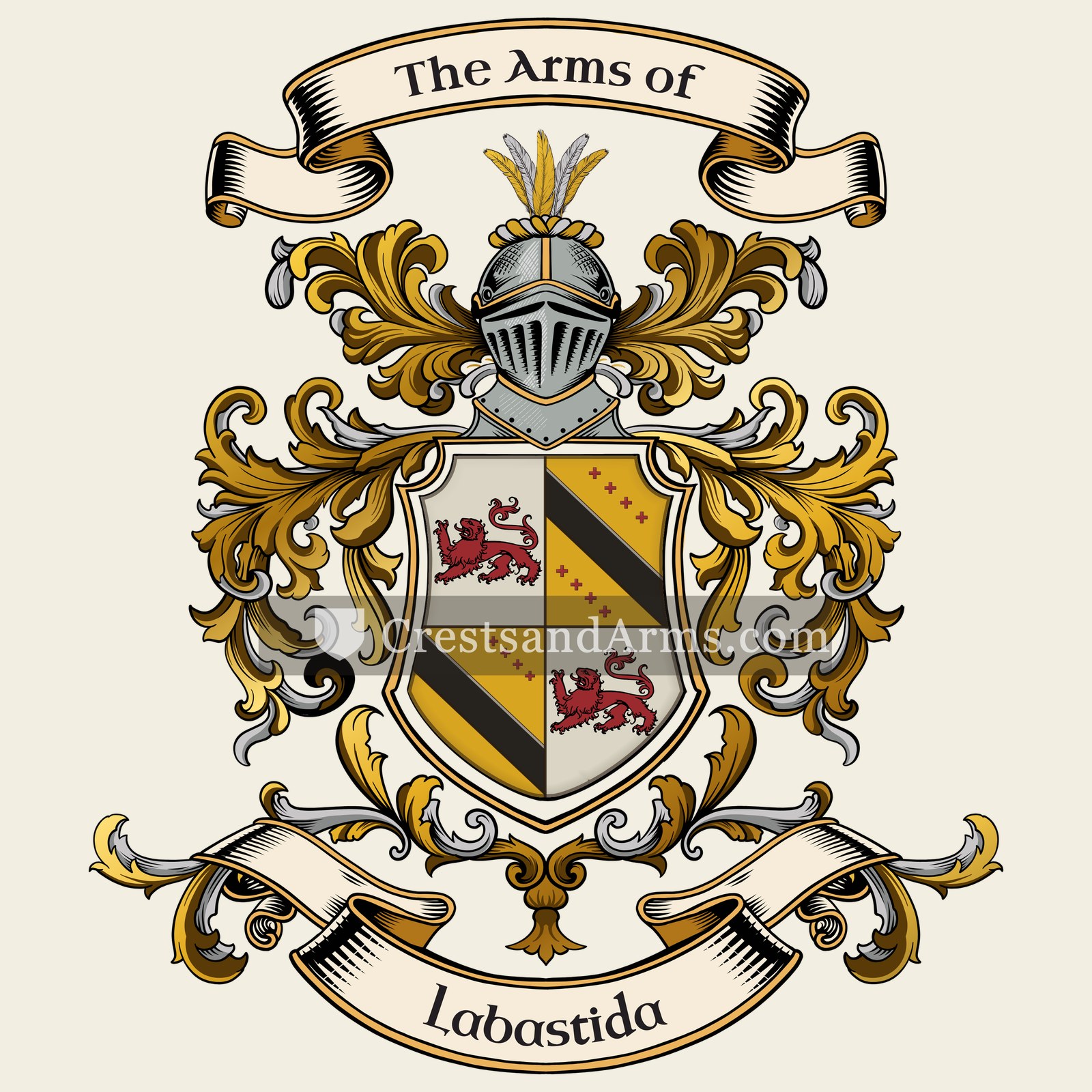 The Labastida coat of arms, drawn from the recorded blazon