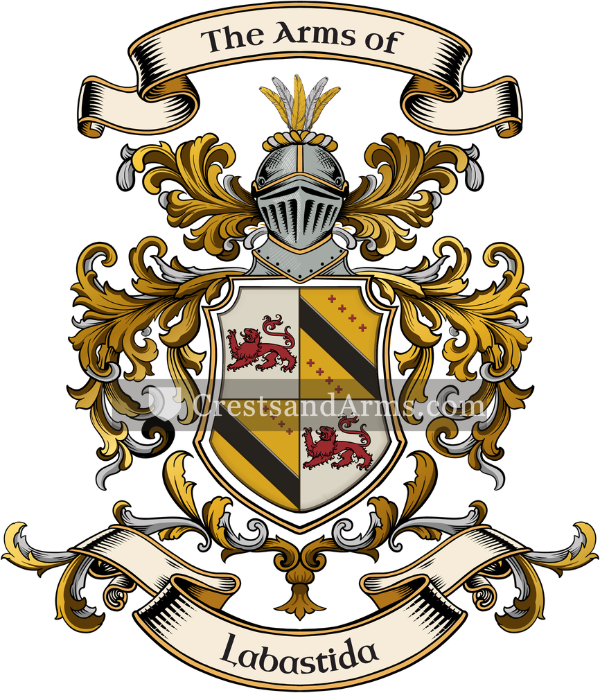 The Labastida coat of arms, drawn from the recorded blazon