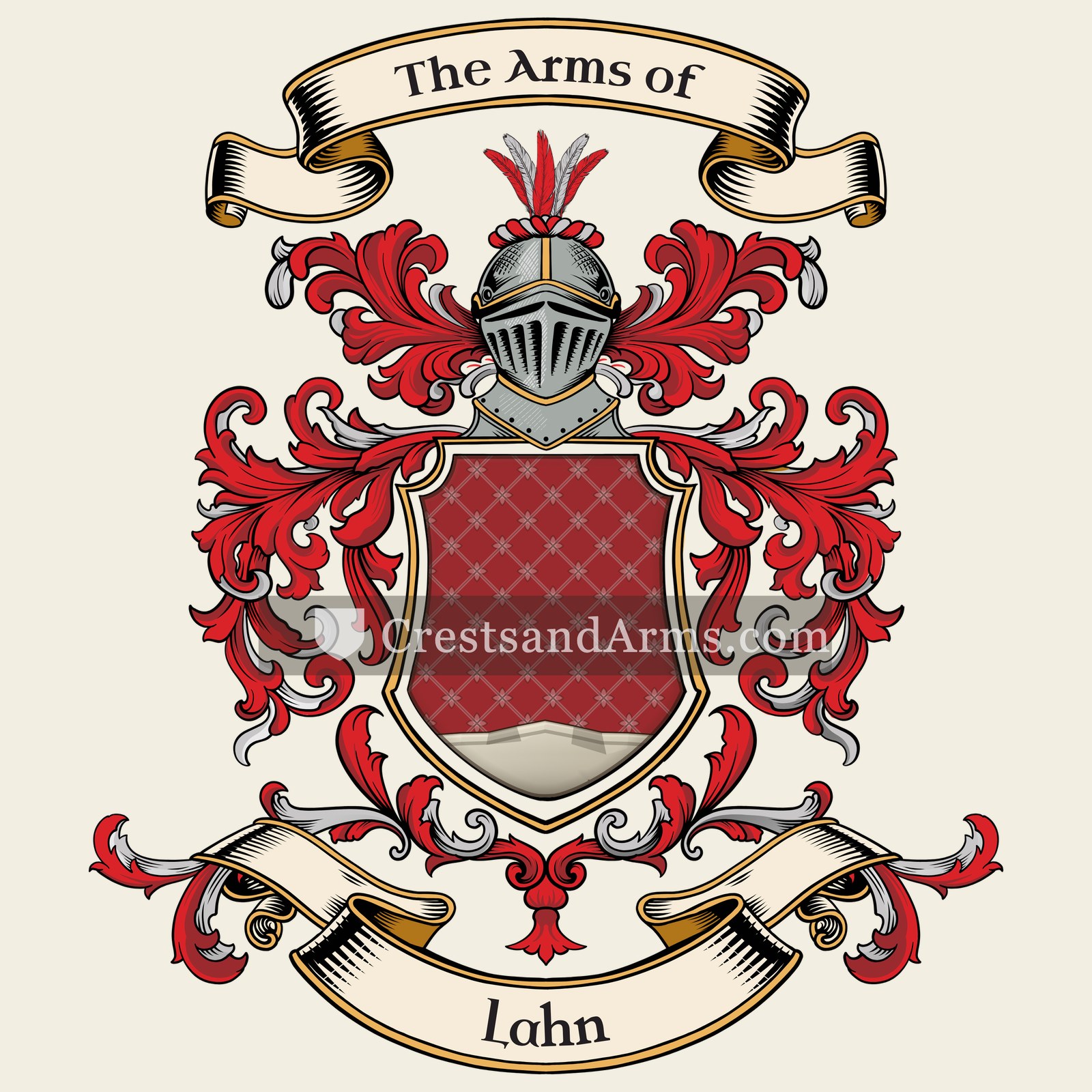 The Lahn coat of arms, drawn from the recorded blazon