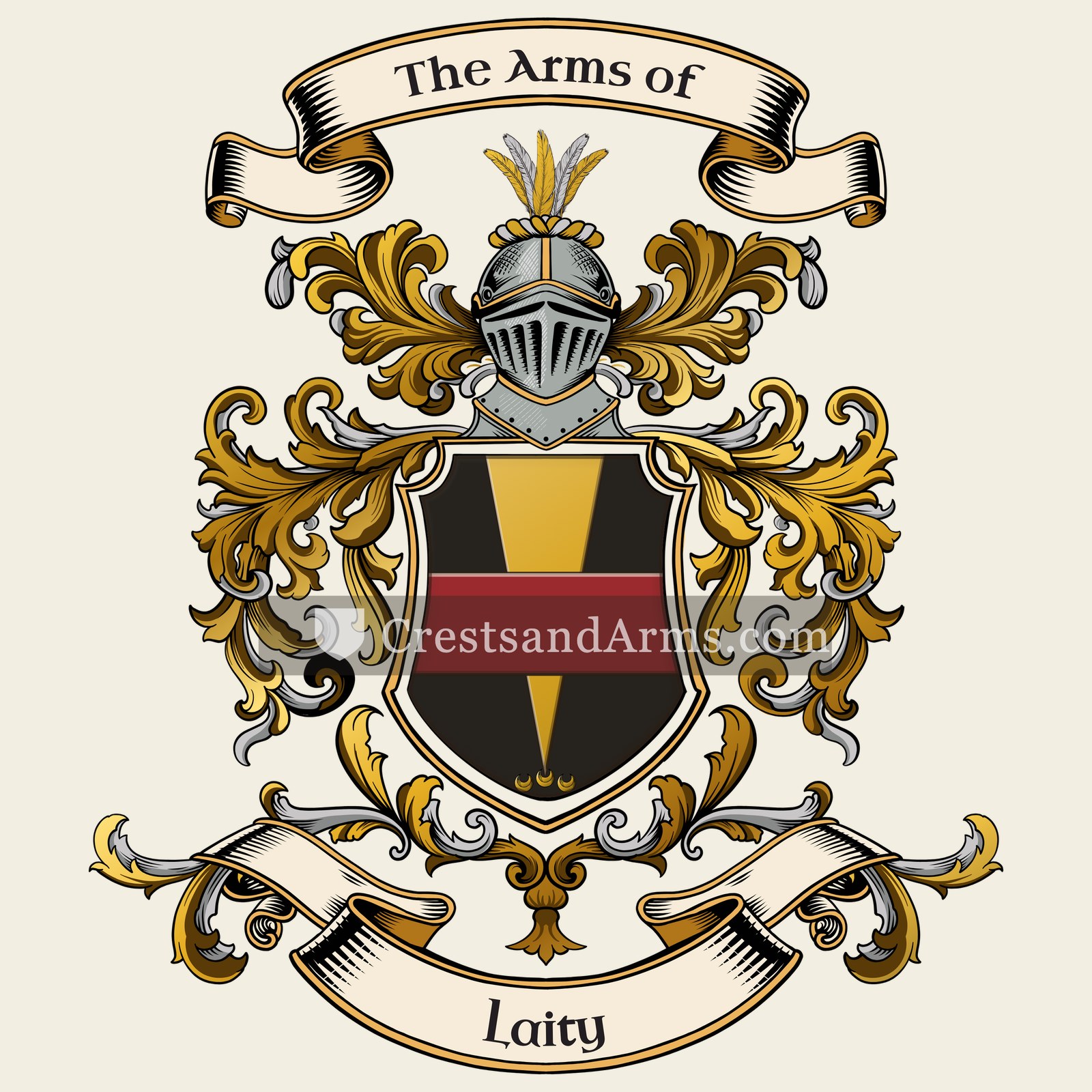 The Laity coat of arms