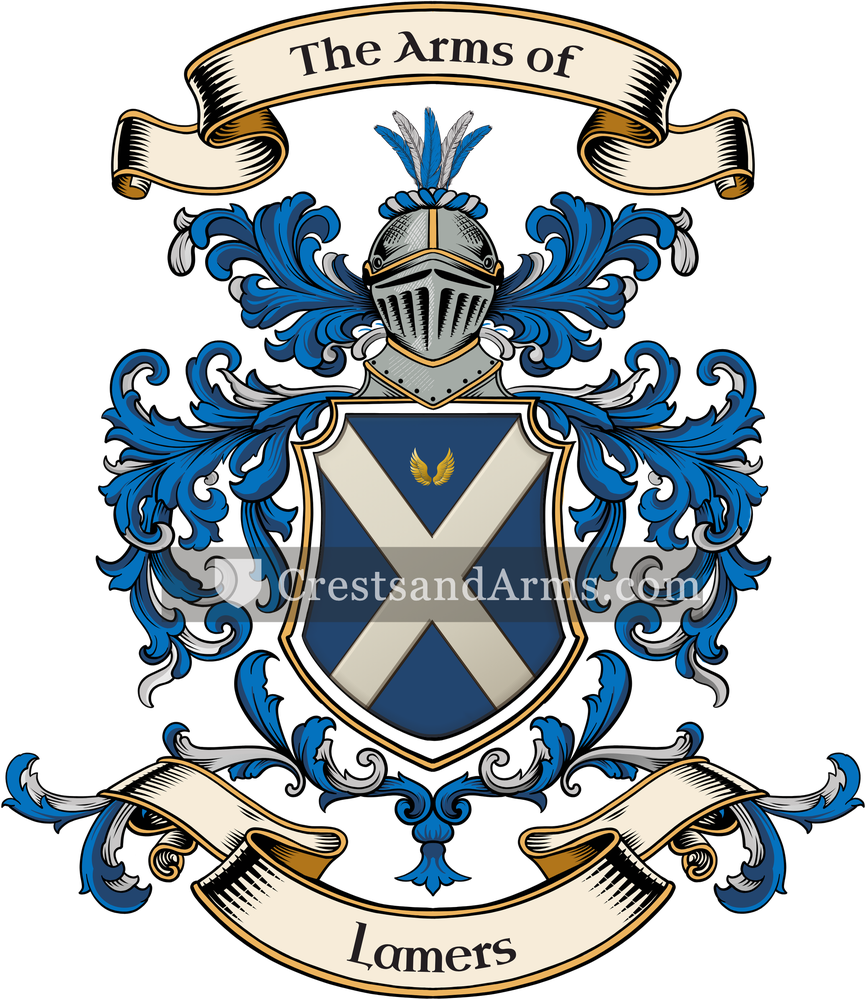 The Lamers coat of arms, drawn from the recorded blazon
