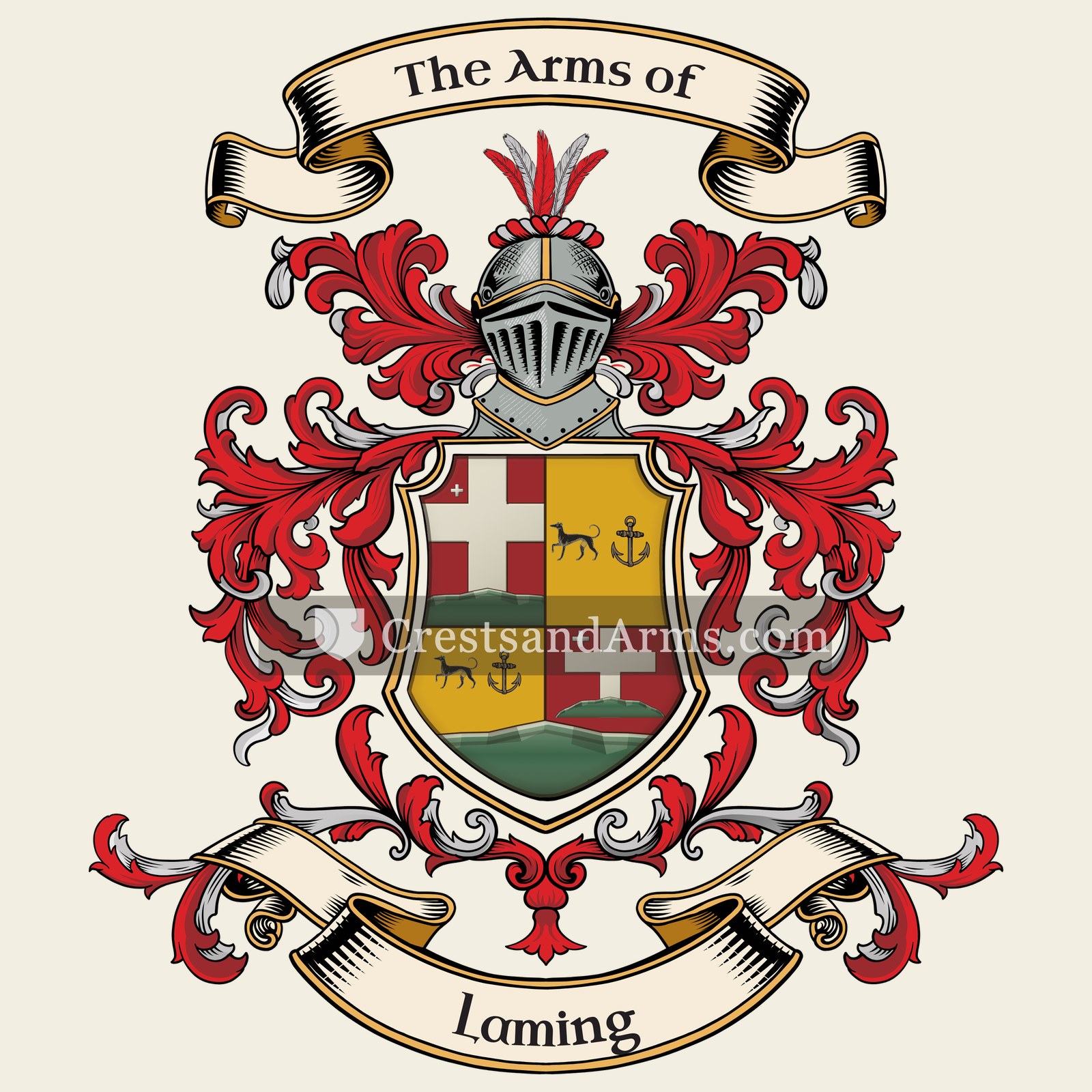 The Laming coat of arms