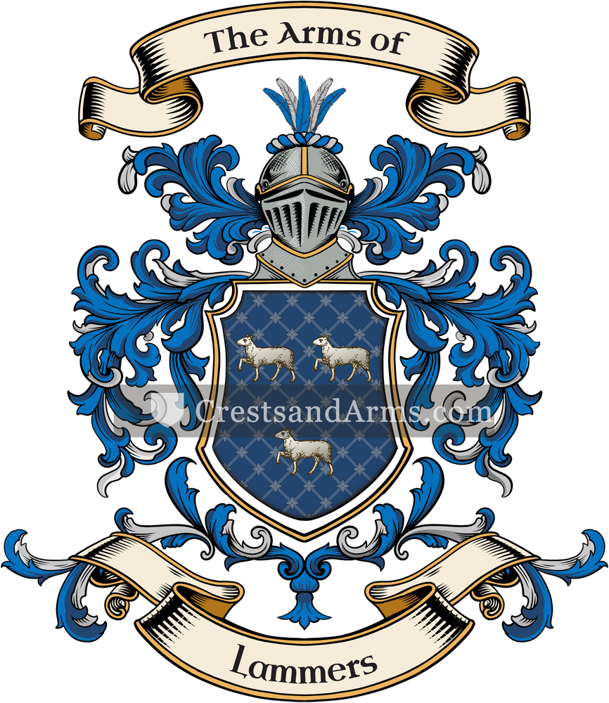The Lammers coat of arms, drawn from the recorded blazon