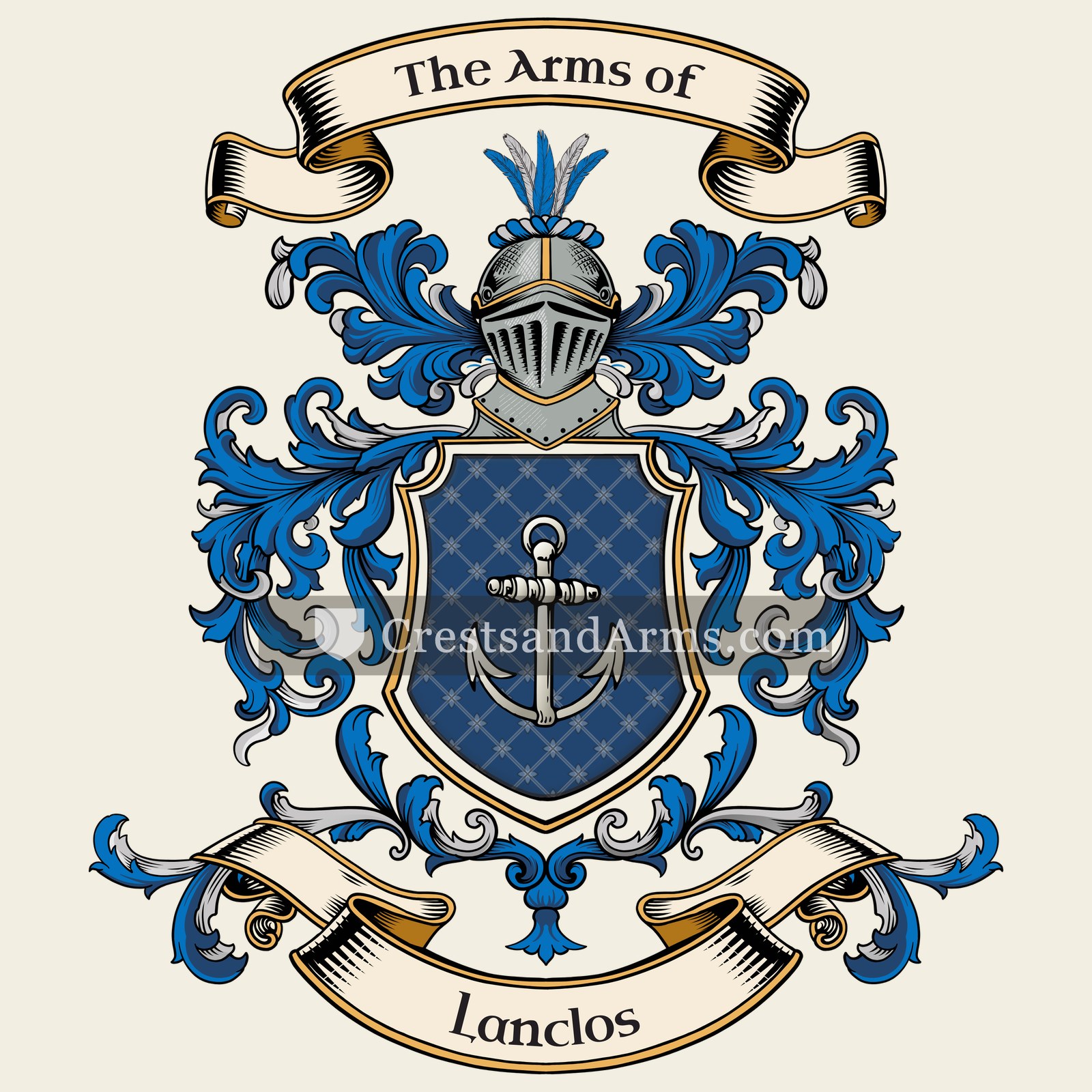 The Lanclos coat of arms