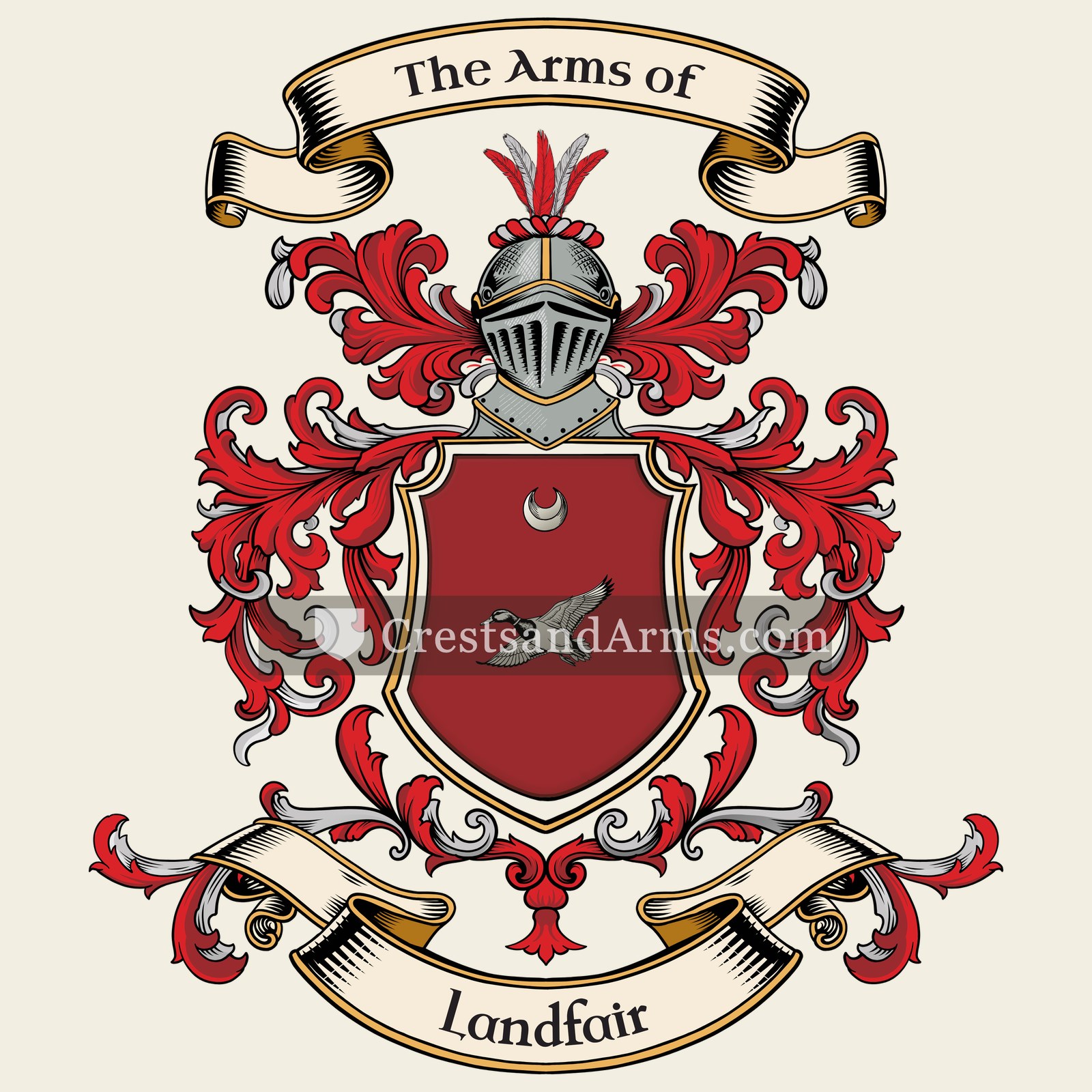 The Landfair coat of arms