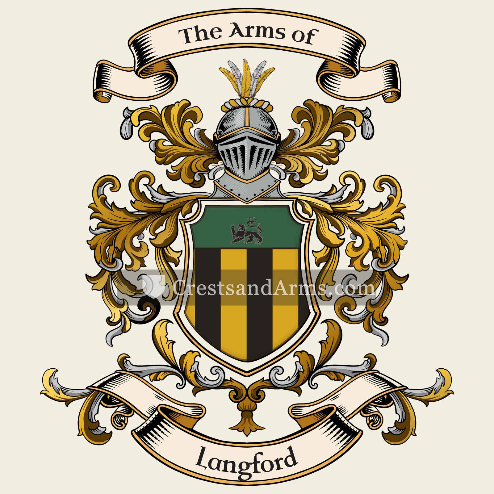 The Langford coat of arms