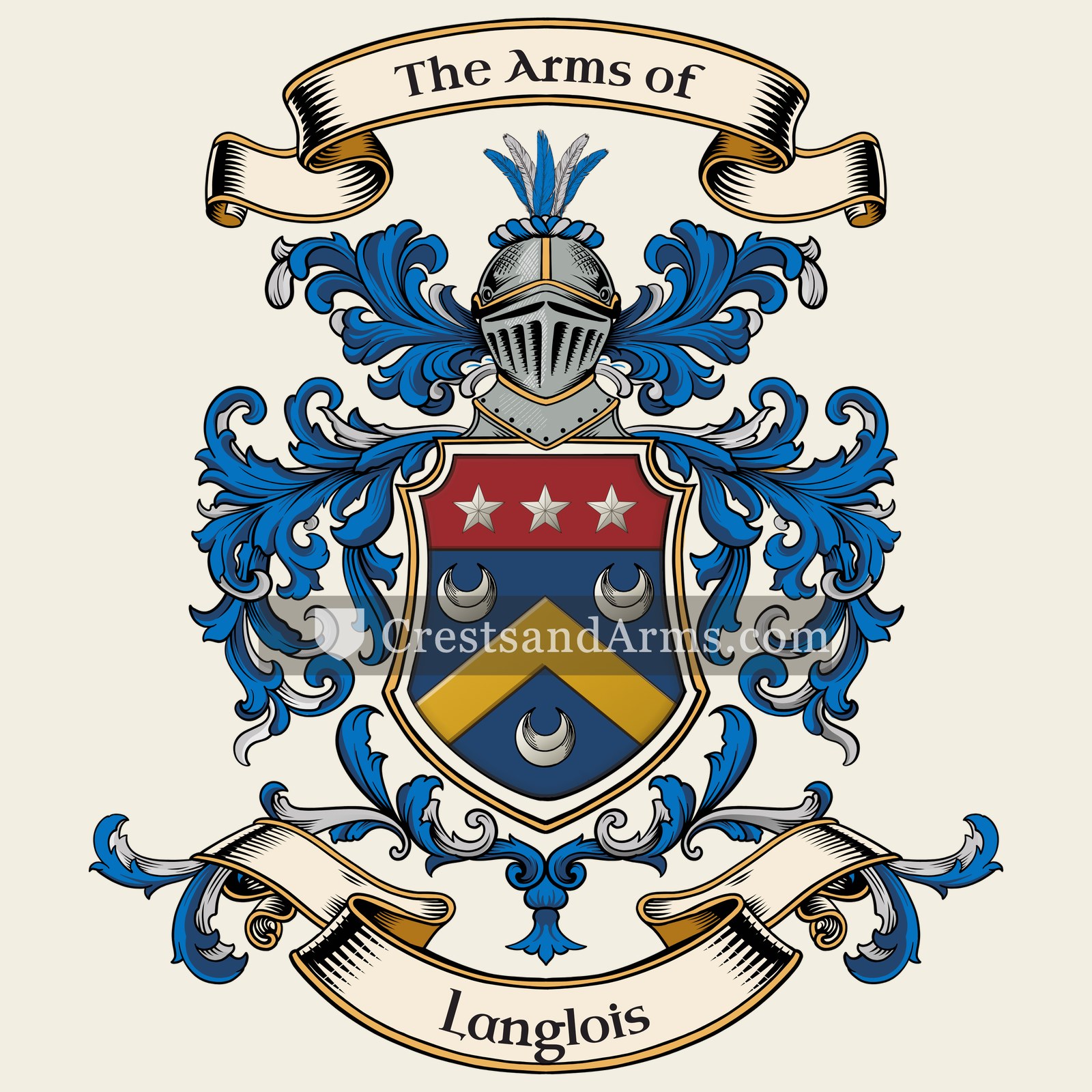 The Langlois coat of arms