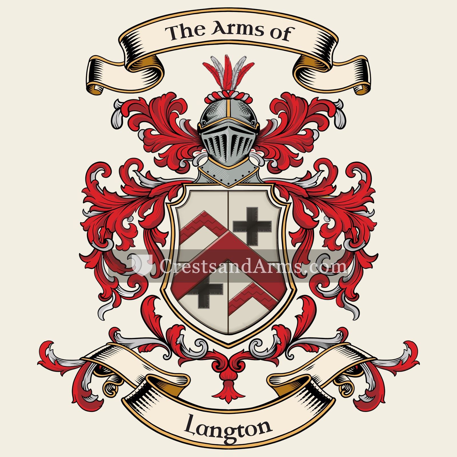 The Langton coat of arms