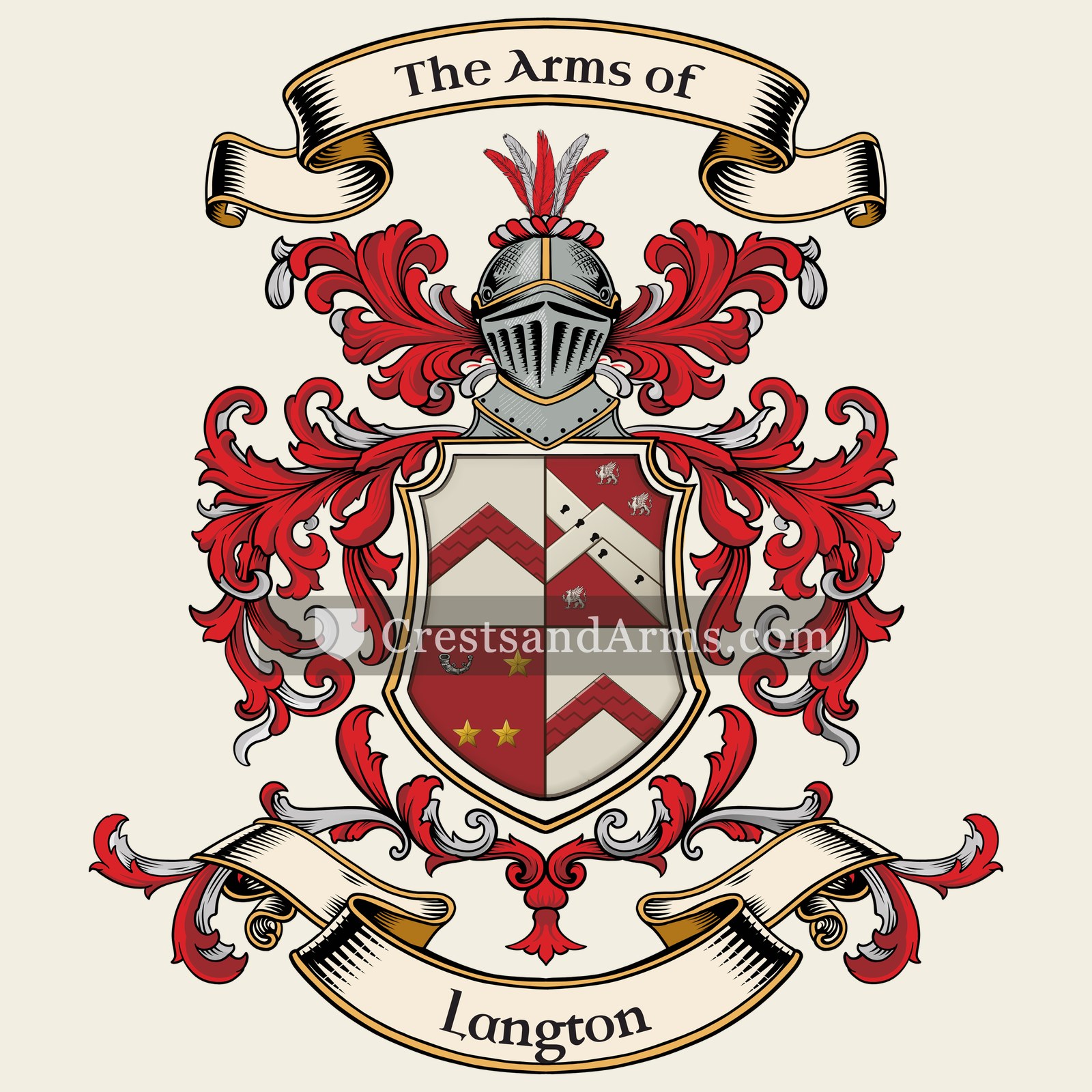 The Langton coat of arms