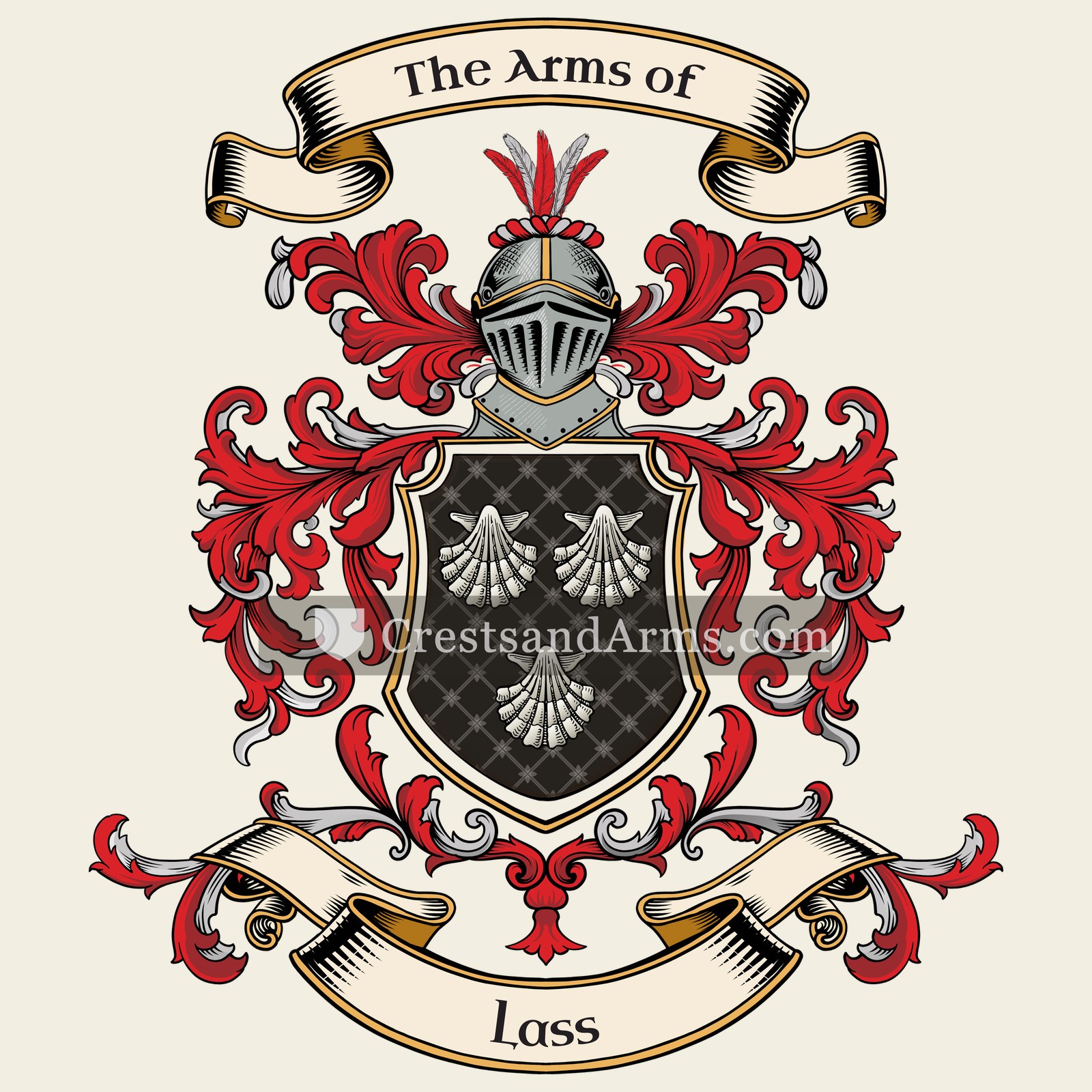 The Lass coat of arms