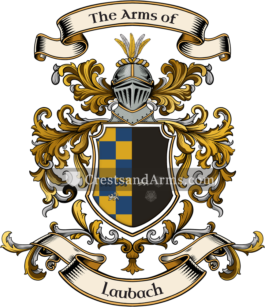 The Laubach coat of arms, drawn from the recorded blazon