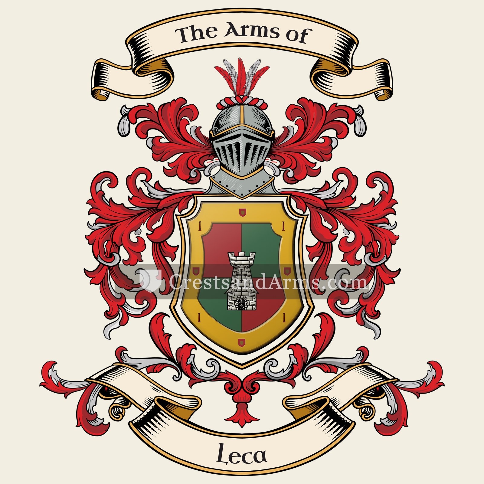 The Leca coat of arms