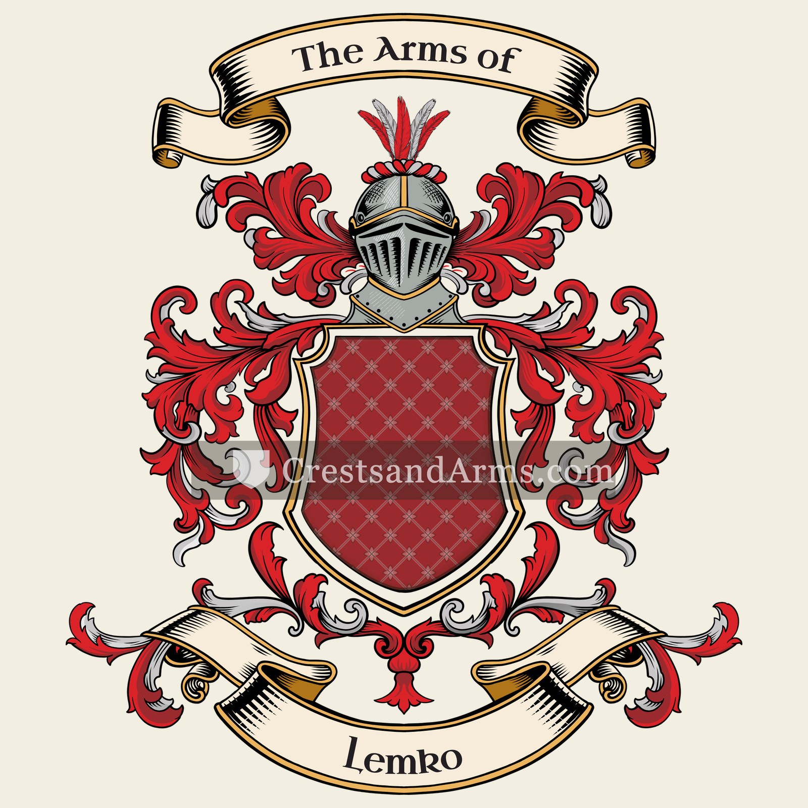 The Lemko coat of arms, drawn from the recorded blazon