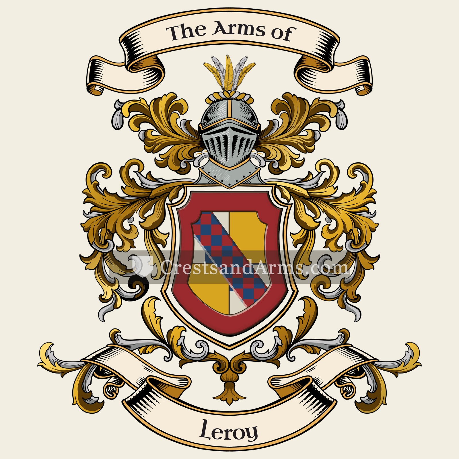 The Leroy coat of arms