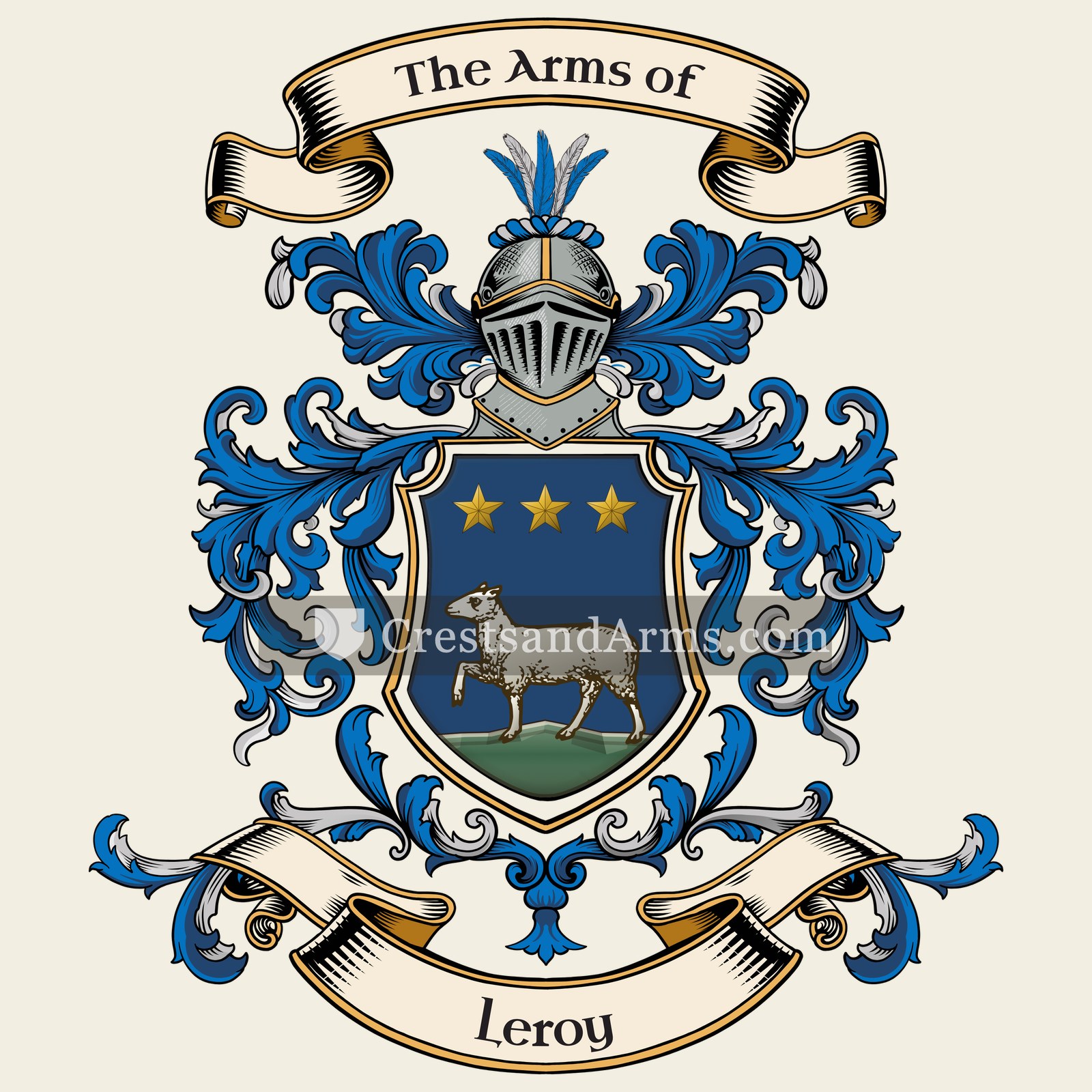The Leroy coat of arms