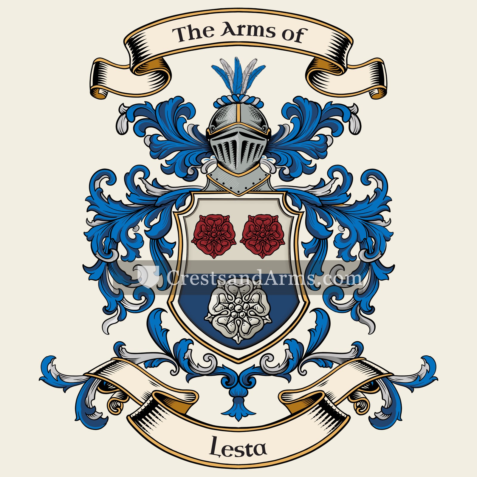 The Lesta coat of arms