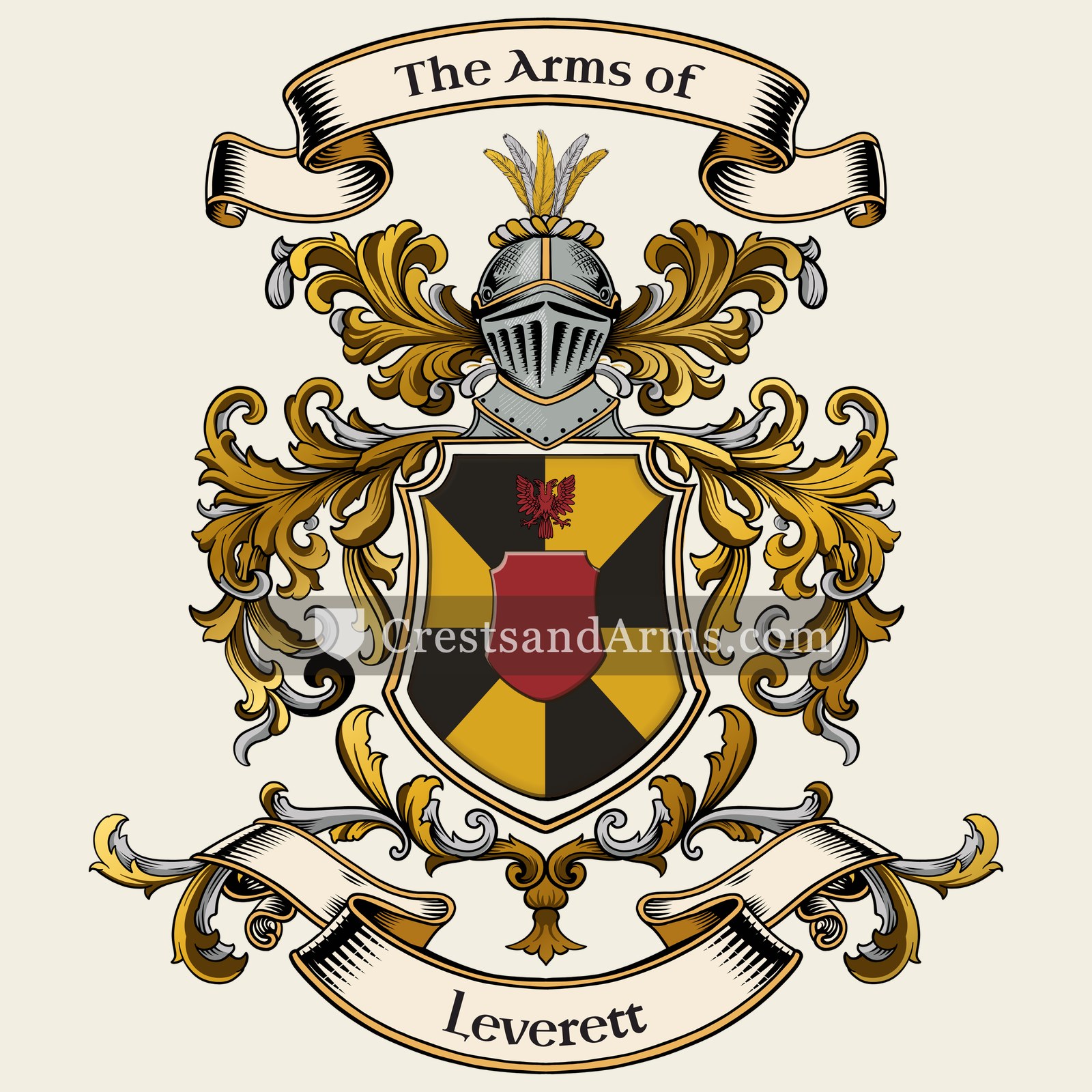 The Leverett coat of arms
