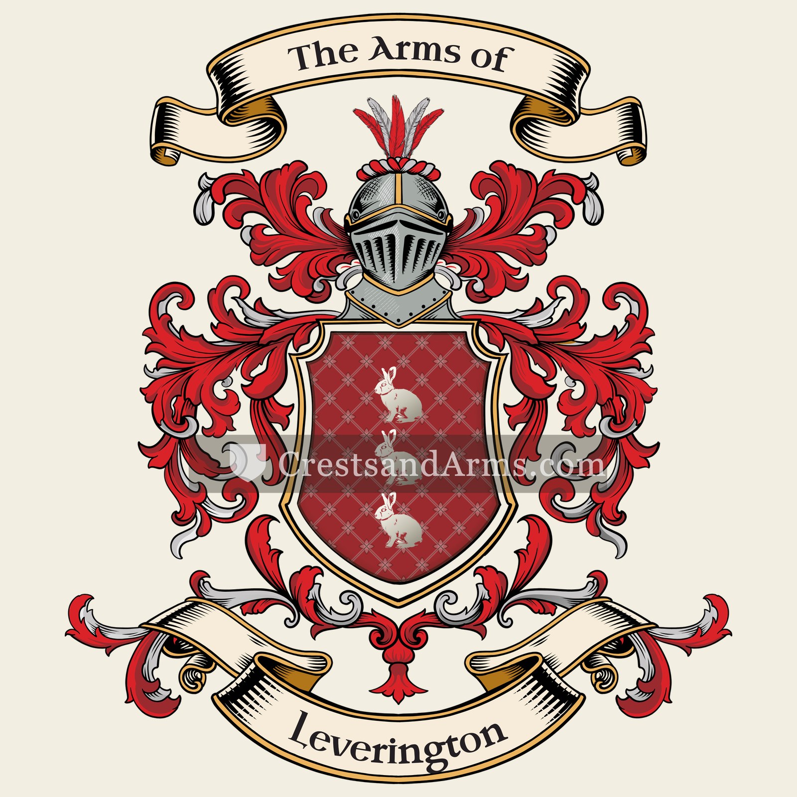 The Leverington coat of arms