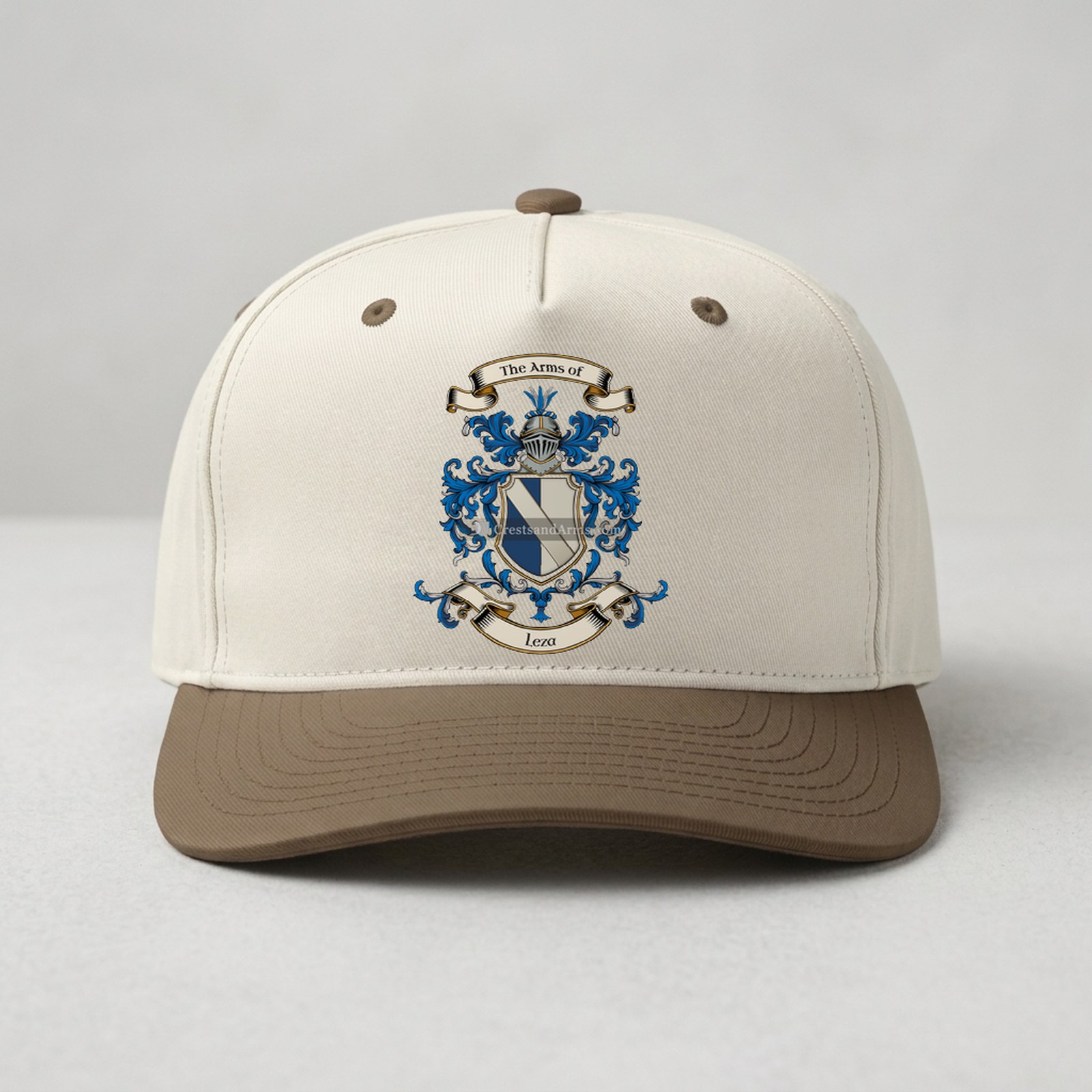 The Leza arms on the family cap - unisex