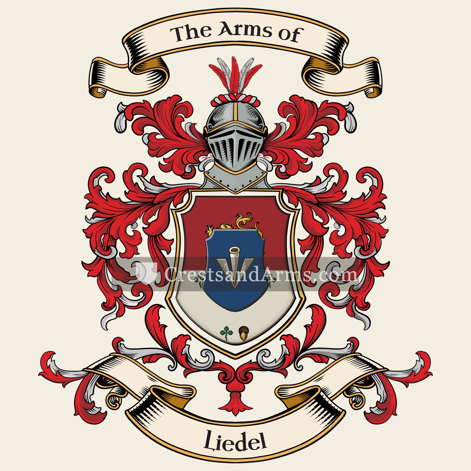 The Liedel coat of arms