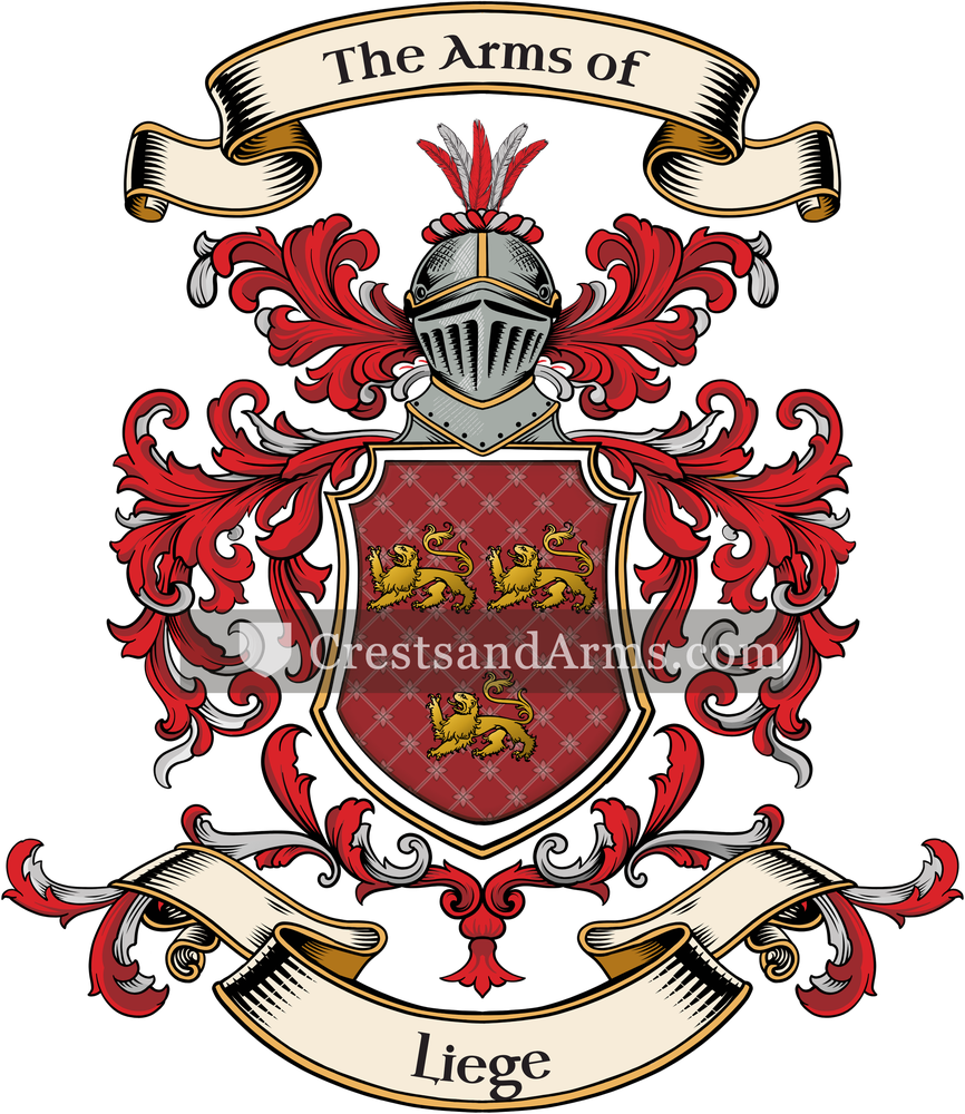 The Liege coat of arms, drawn from the recorded blazon