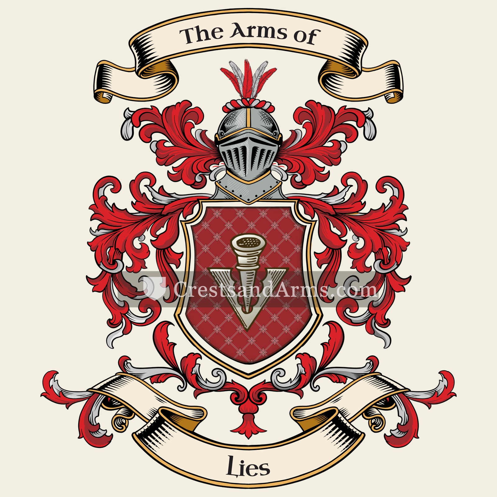 The Lies coat of arms