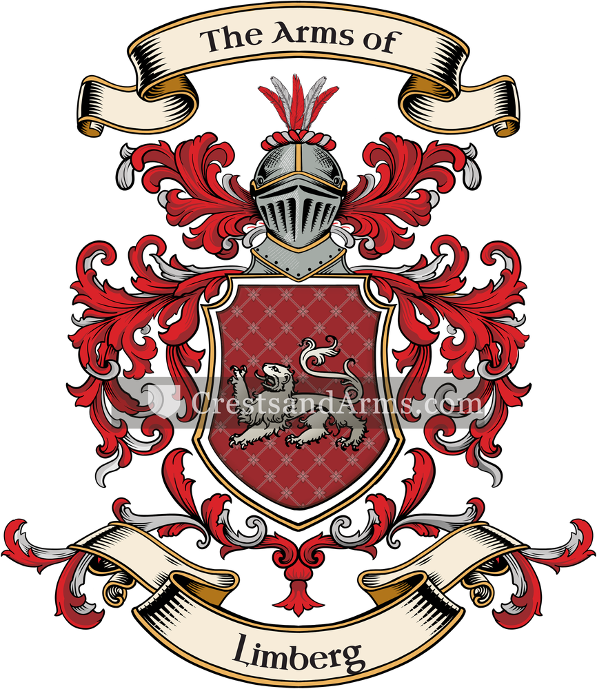 The Limberg coat of arms, drawn from the recorded blazon