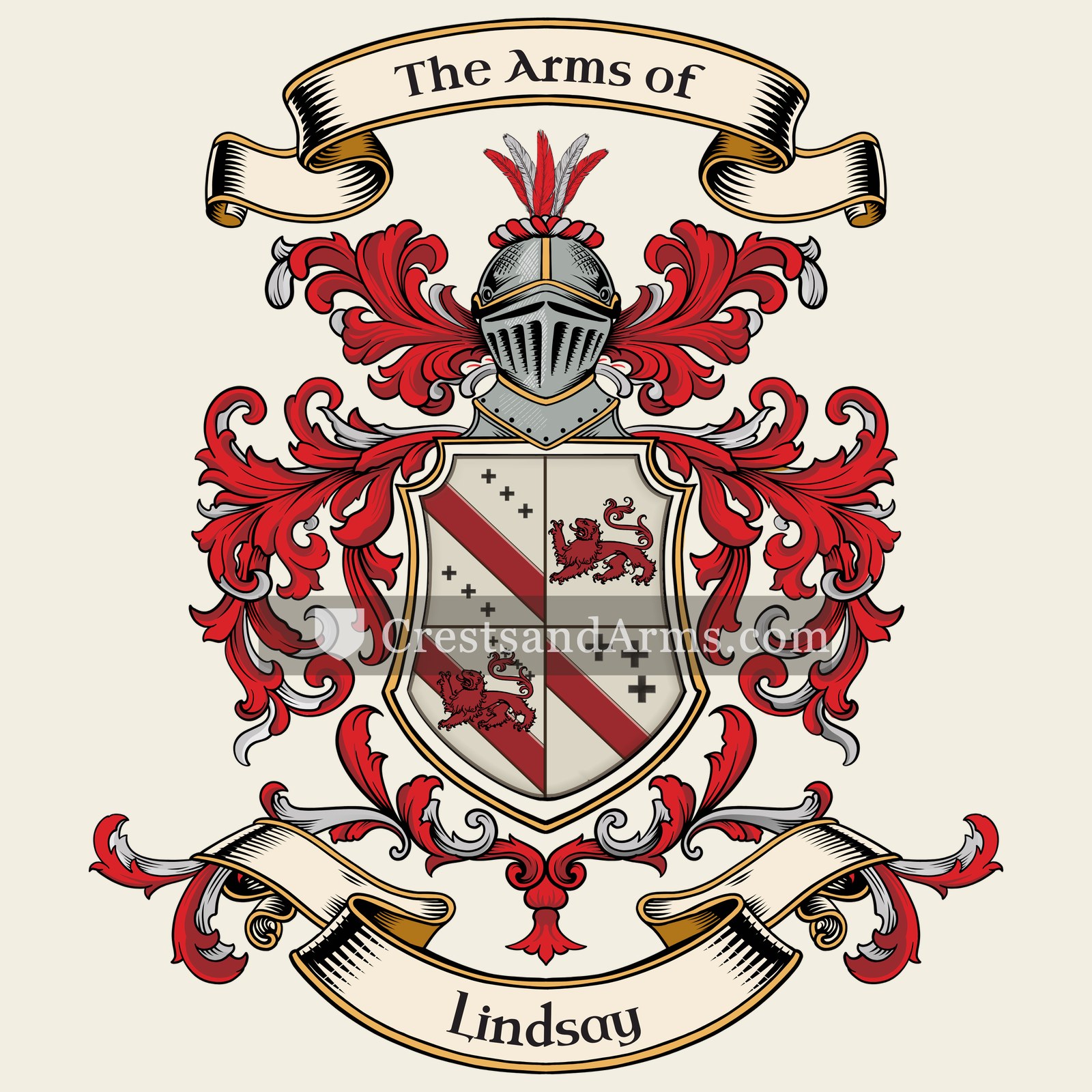 The Lindsay coat of arms