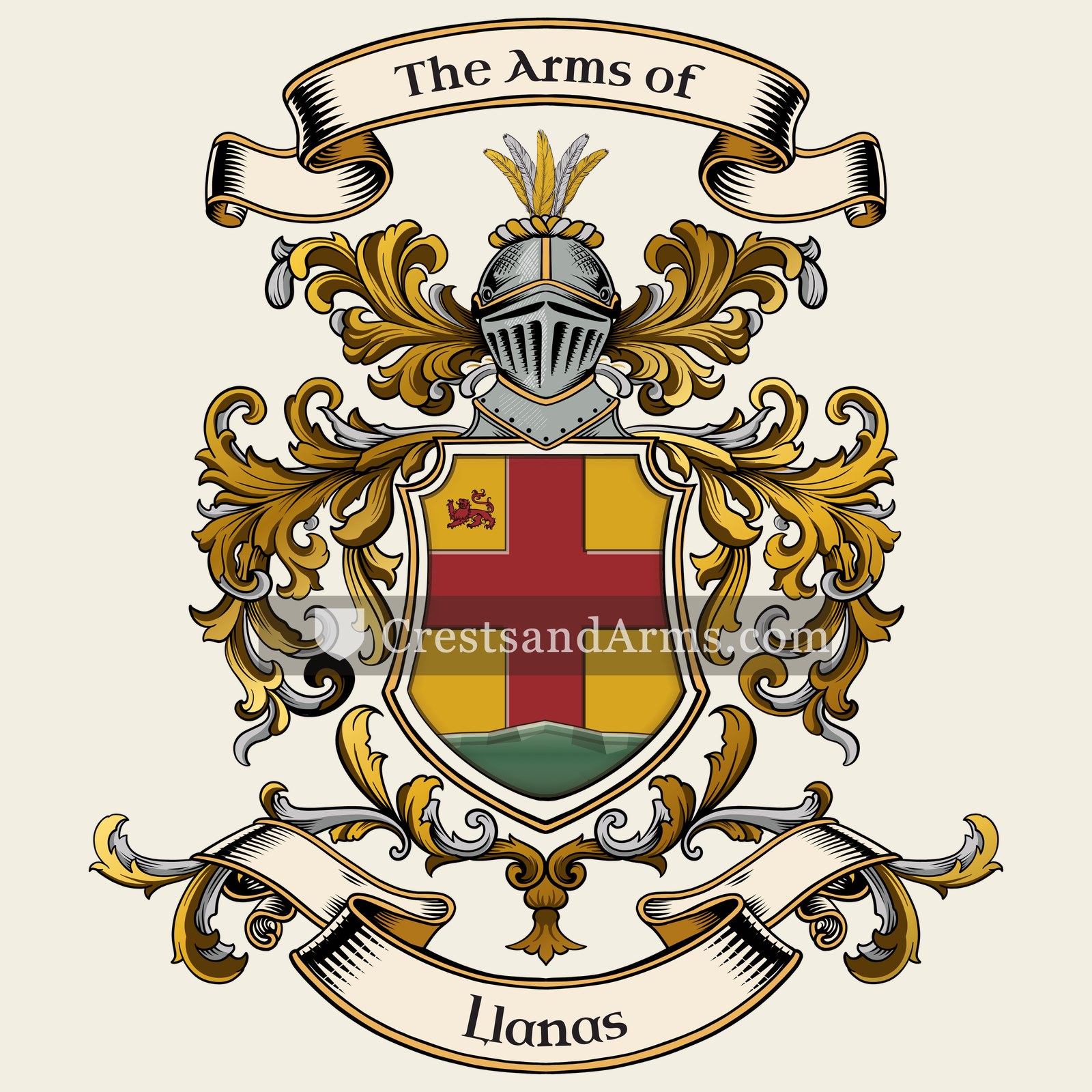 The Llanas coat of arms