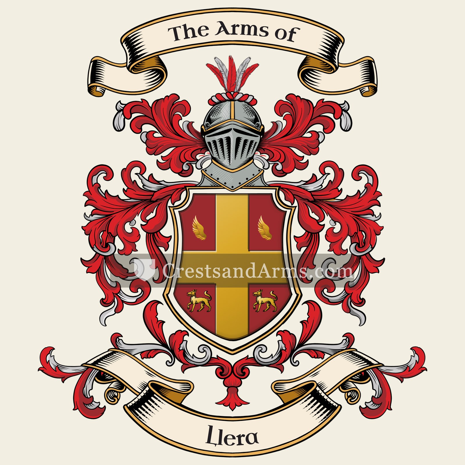 The Llera coat of arms