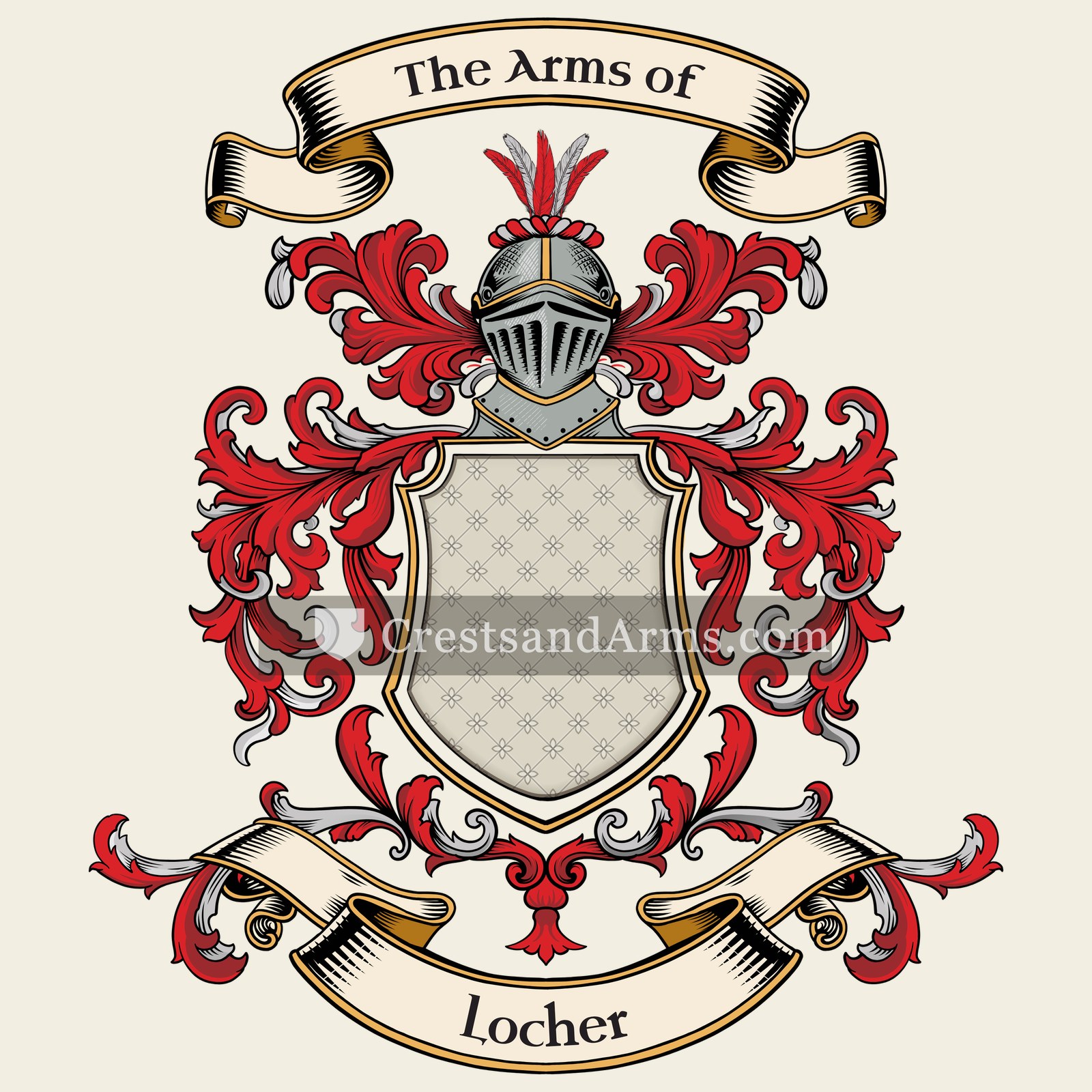 The Locher coat of arms