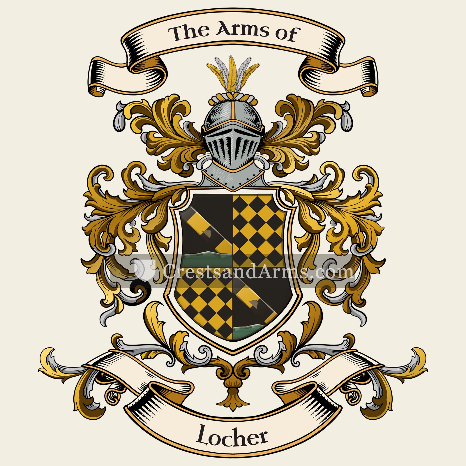 The Locher coat of arms