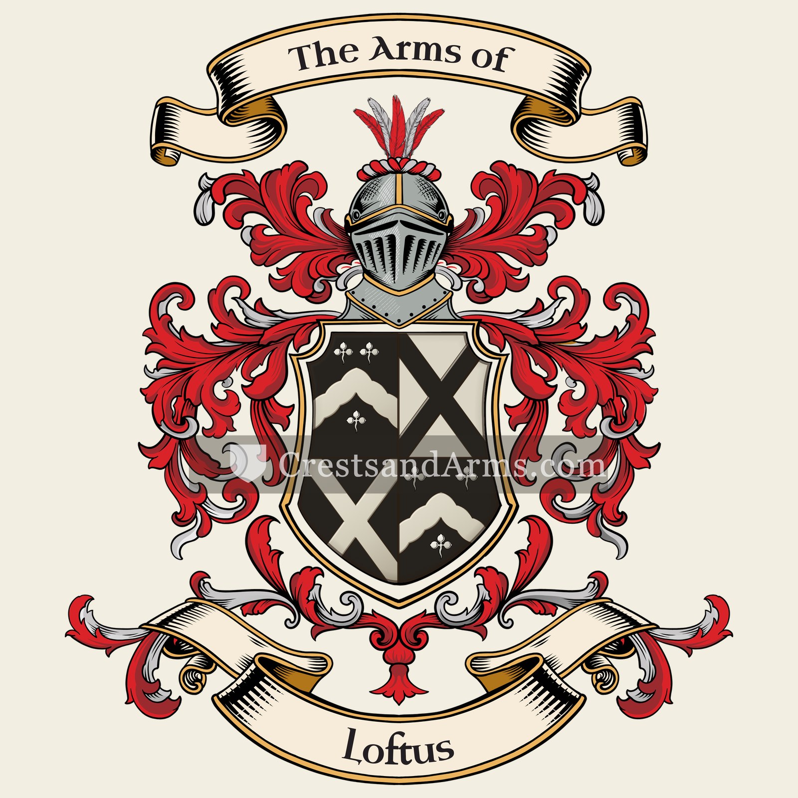 The Loftus coat of arms