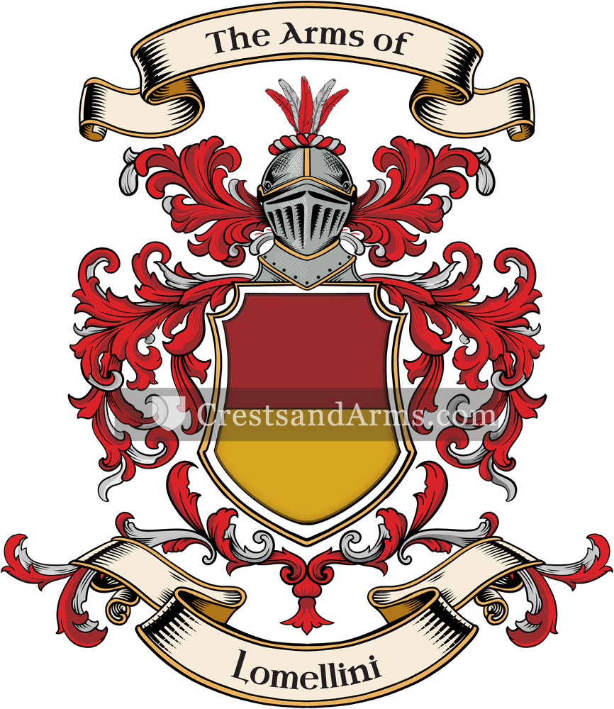 The Lomellini coat of arms, drawn from the recorded blazon