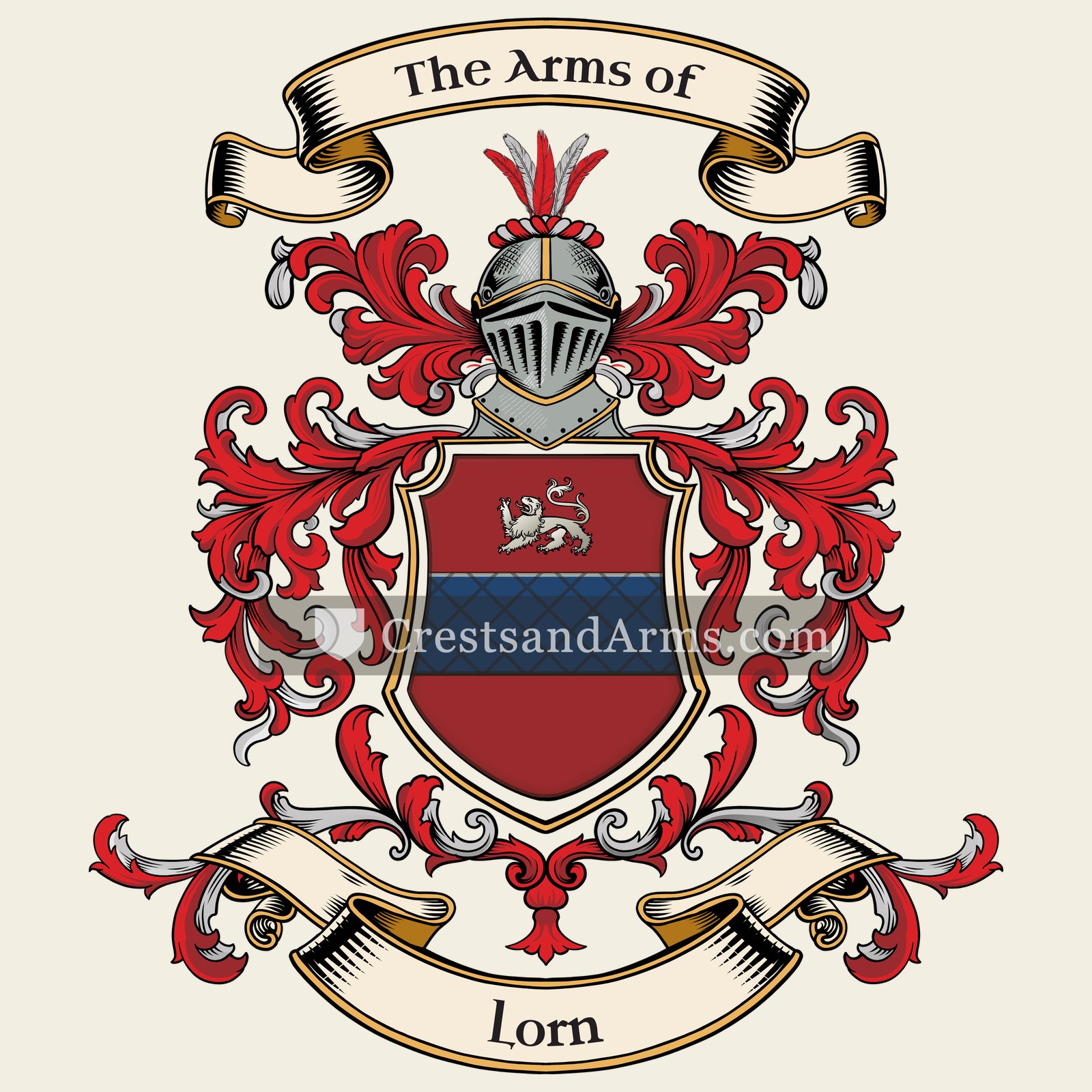The Lorn coat of arms, drawn from the recorded blazon
