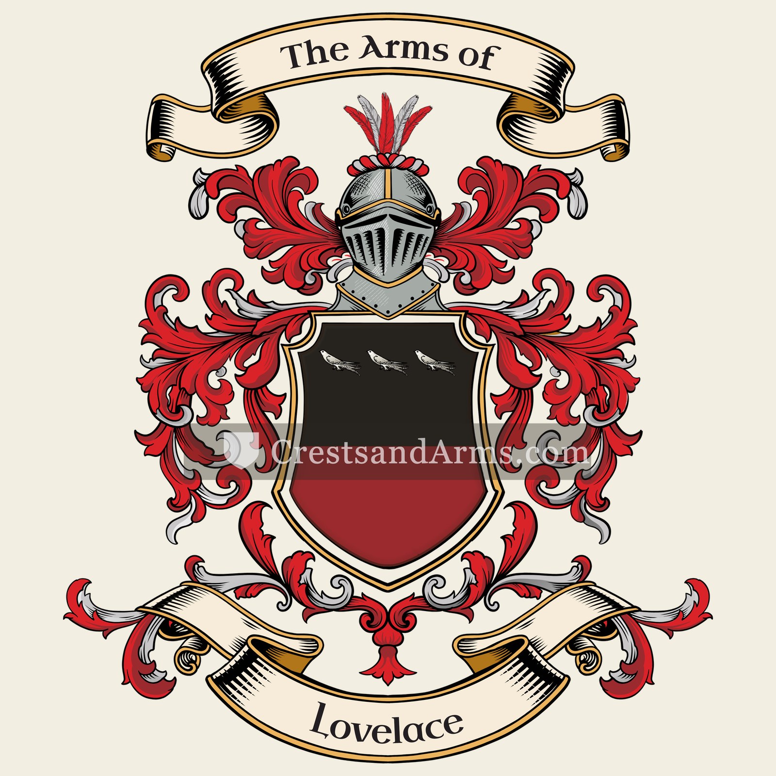 The Lovelace coat of arms