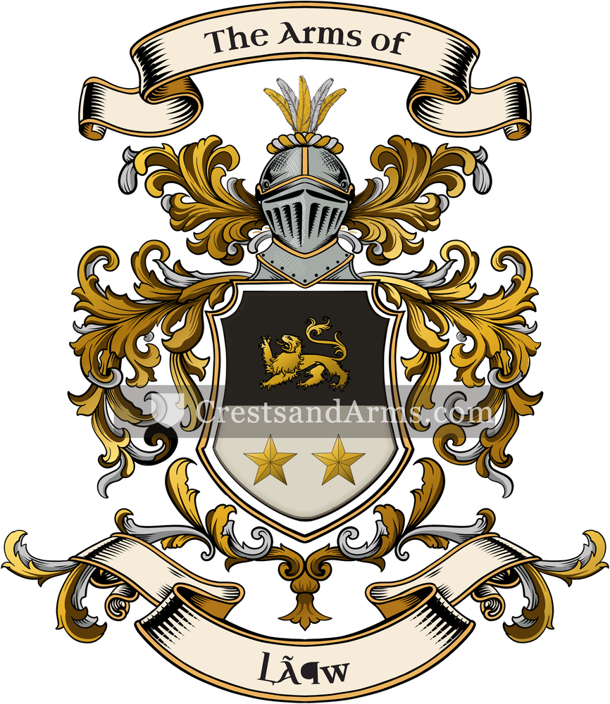 The Löw coat of arms, drawn from the recorded blazon