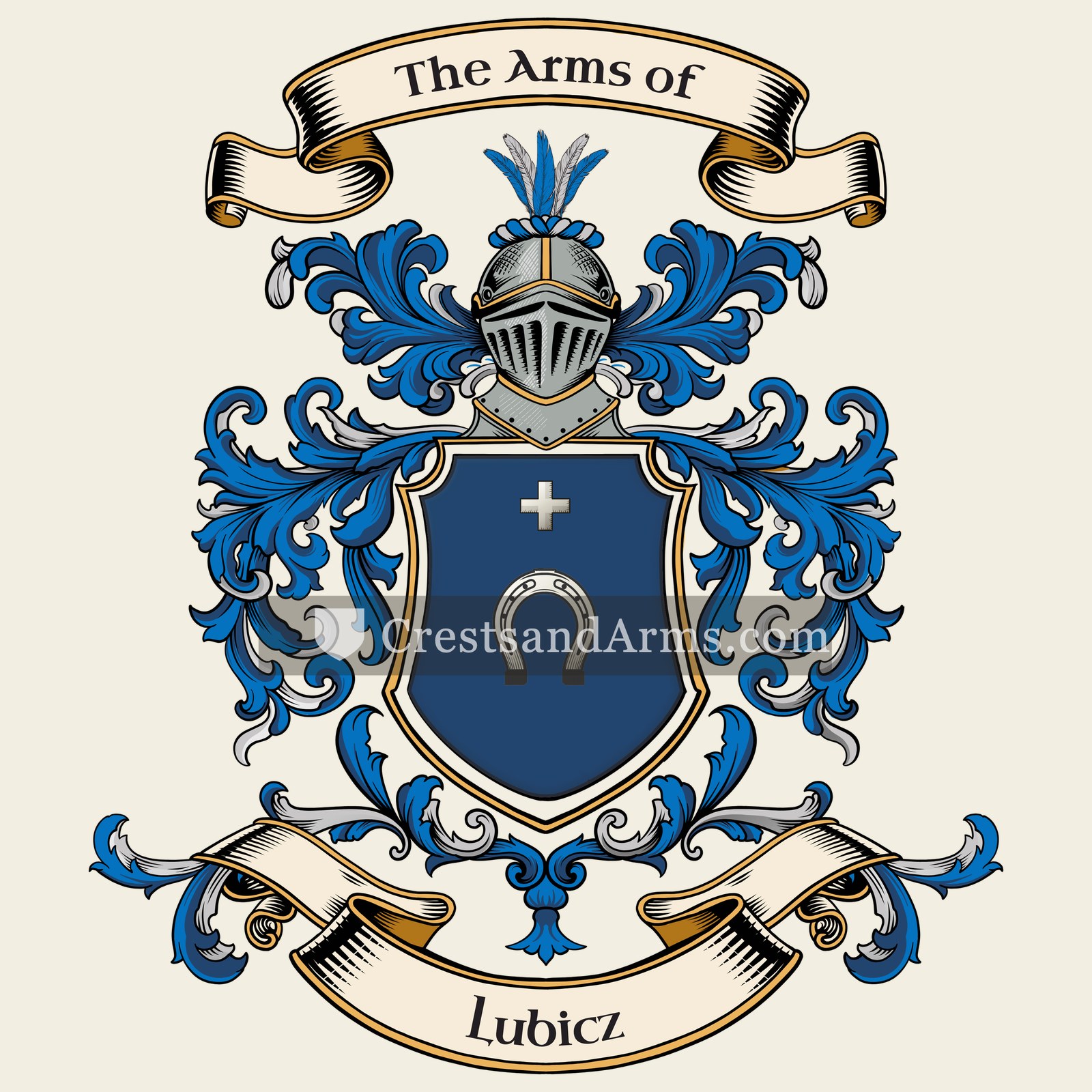 The Lubicz coat of arms, drawn from the recorded blazon