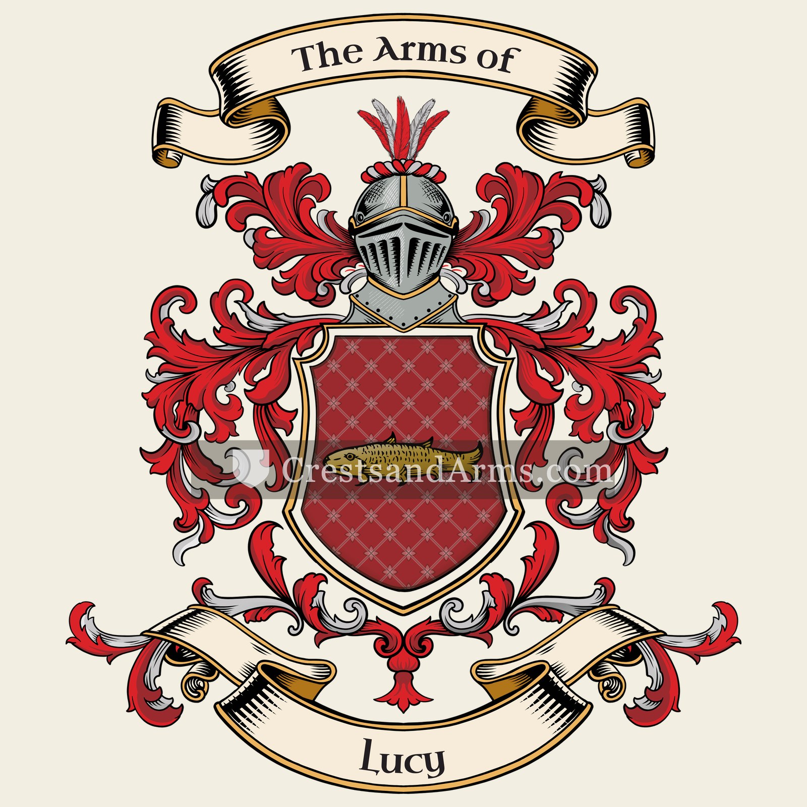 The Lucy coat of arms