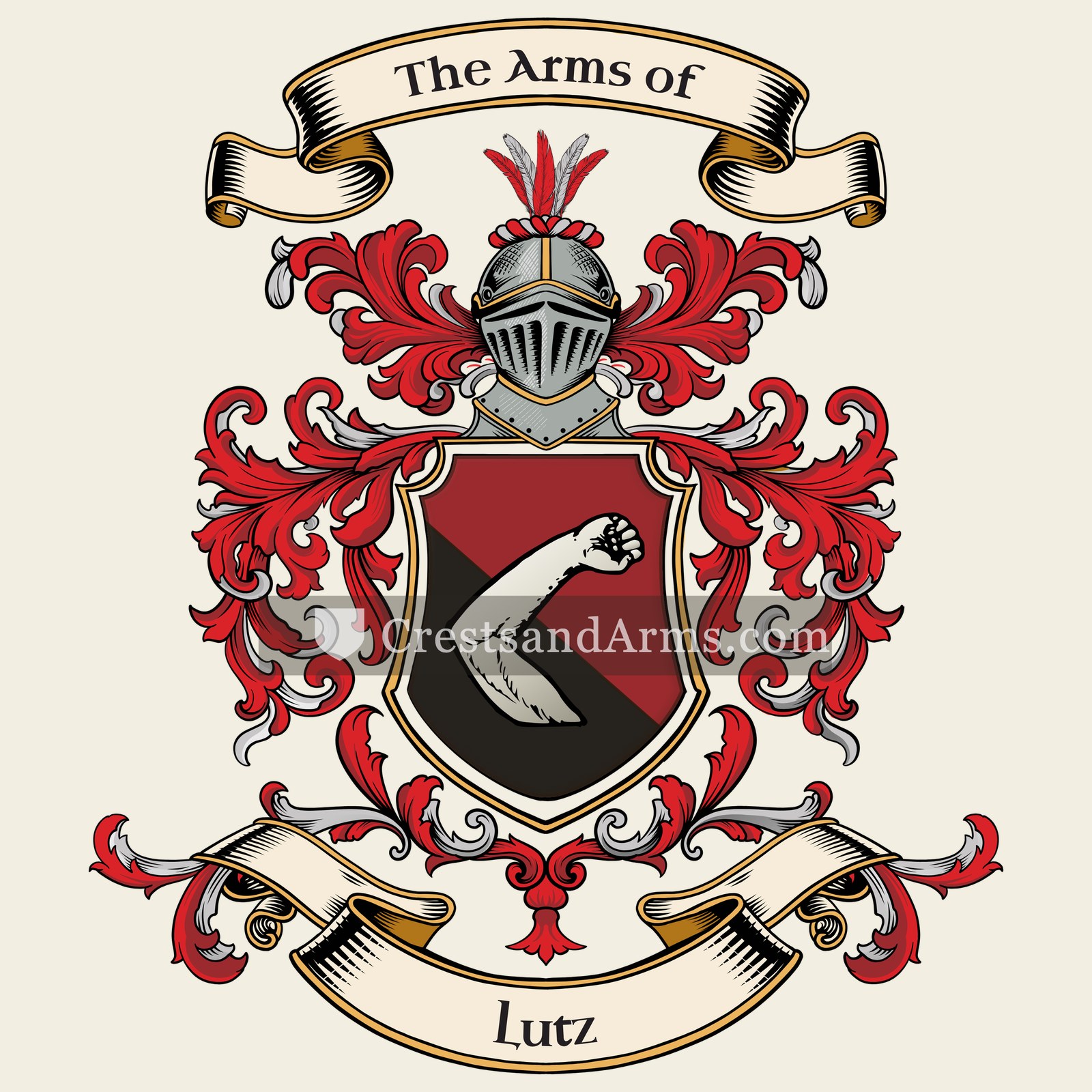 The Lutz coat of arms