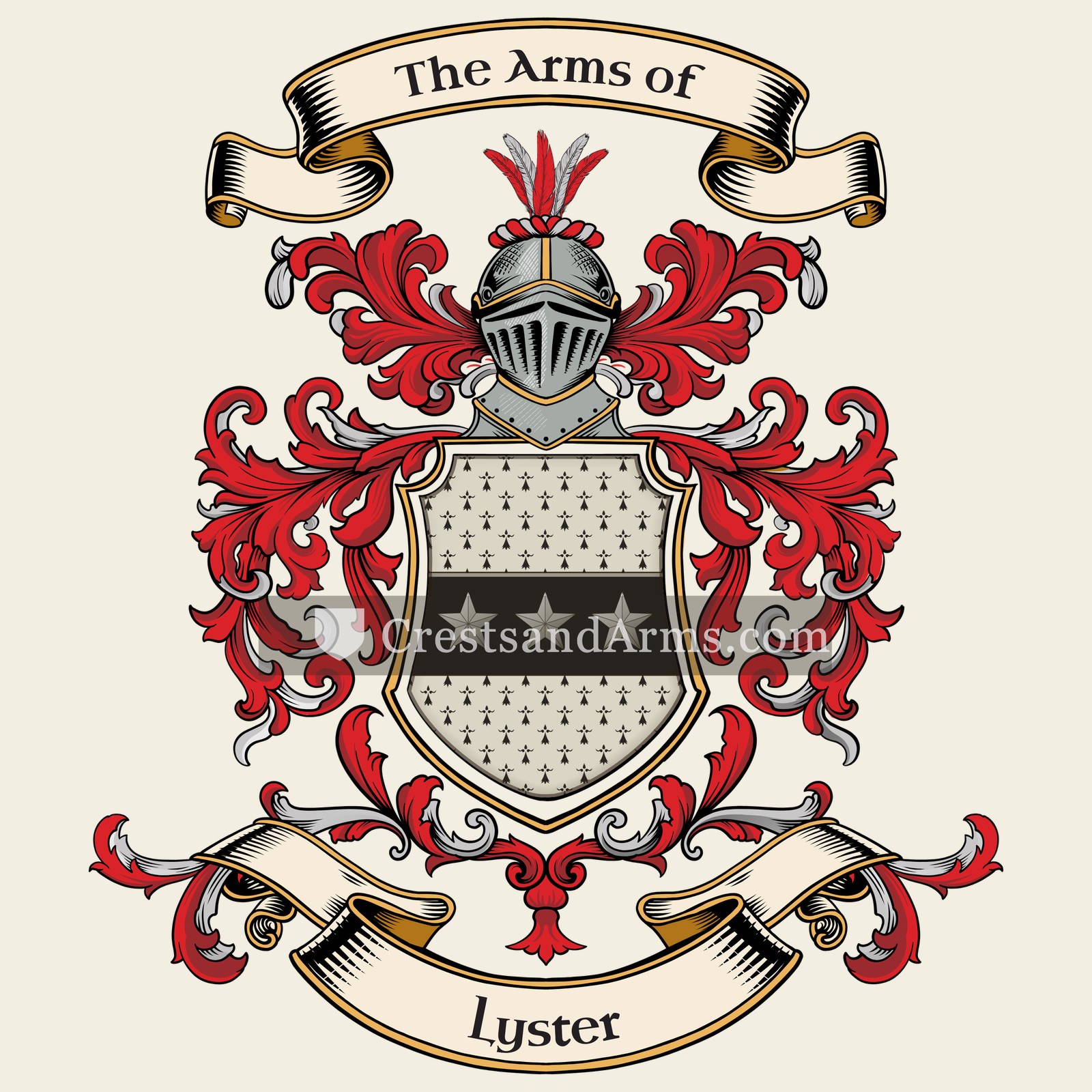 The Lyster coat of arms